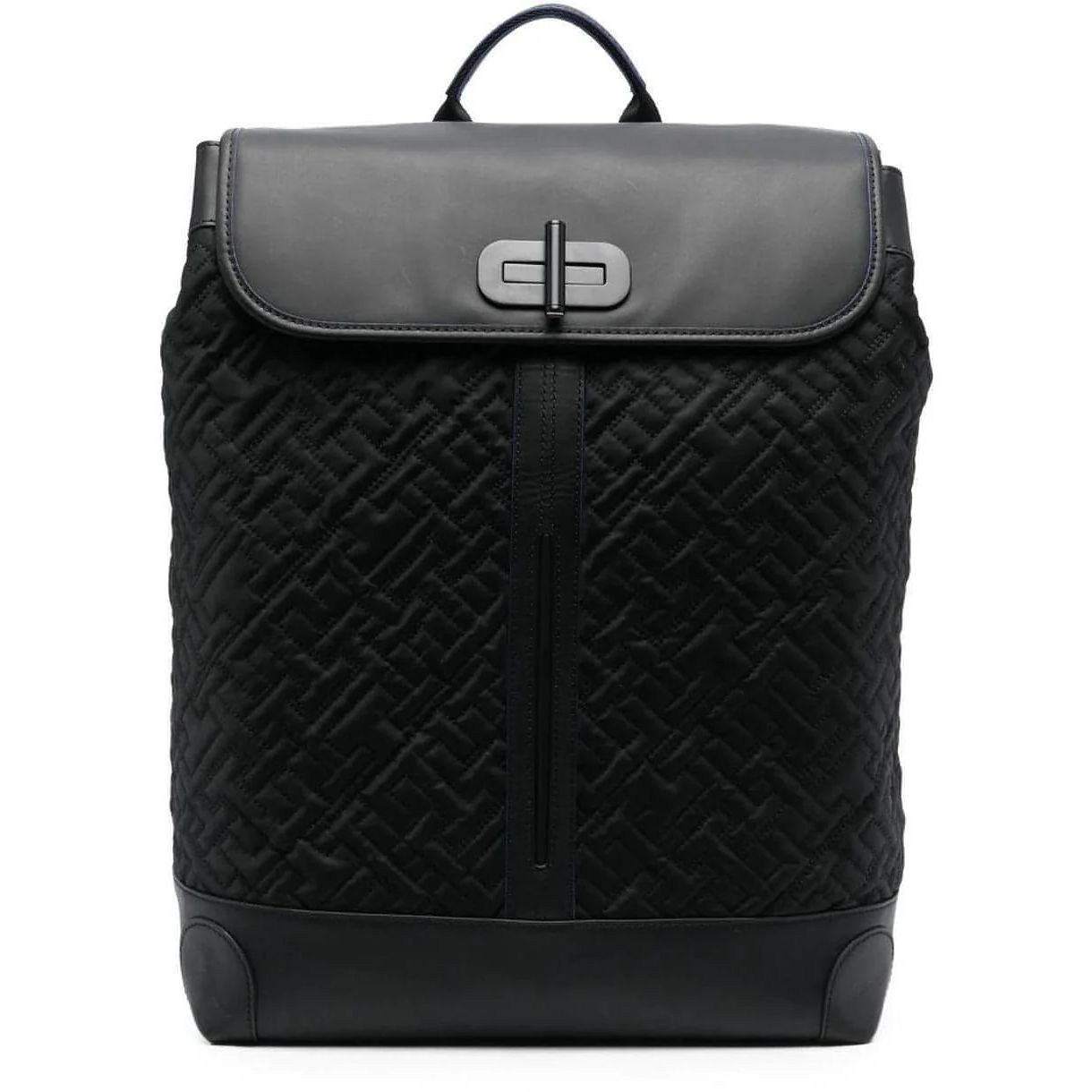 TOMMY HILFIGER Kuprinė vyrams, Juoda, TH TURNLOBACKPAQUILTED 1