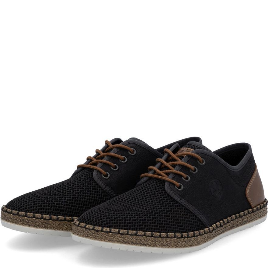 RIEKER Laisvalaikio bateliai vyrams, Juoda, Sneakers 7