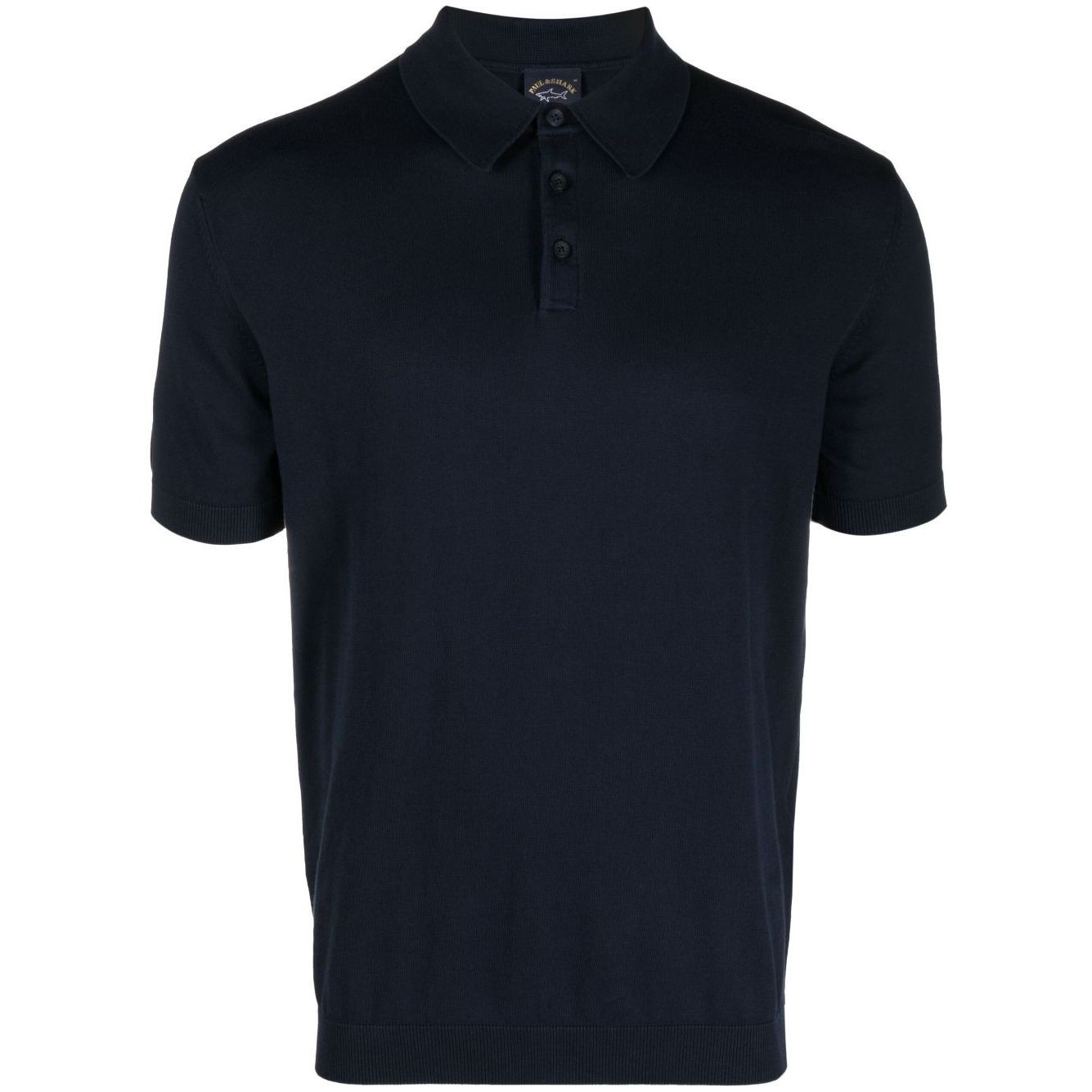 PAULNSHARK Polo marškiniai trumpos rank. vyrams, Mėlyna, Knitted poloshirt