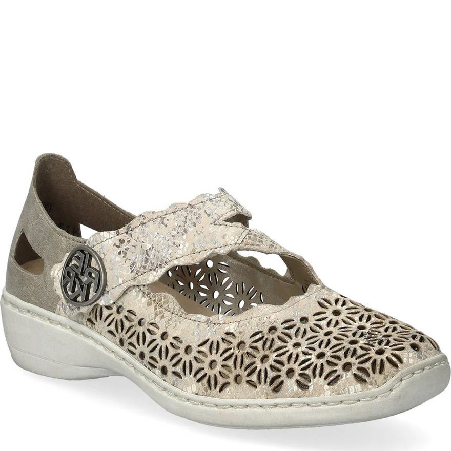 RIEKER Laisvalaikio bateliai moterims, Smėlio, Laisvalaikio bateliai 1