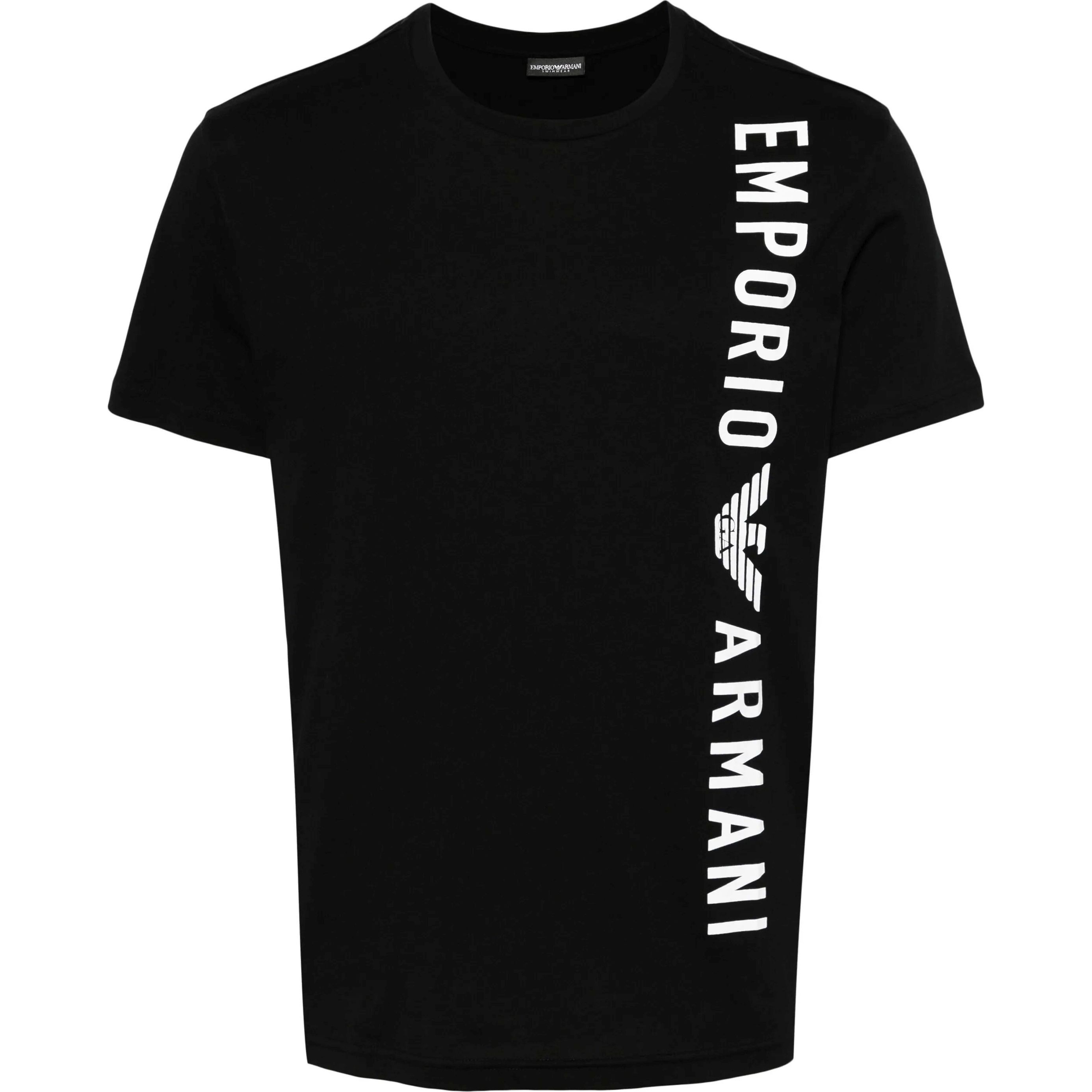 EMPORIO ARMANI Marškinėliai trump. rankovėmis vyrams, Juoda, Tshirt short sleeve