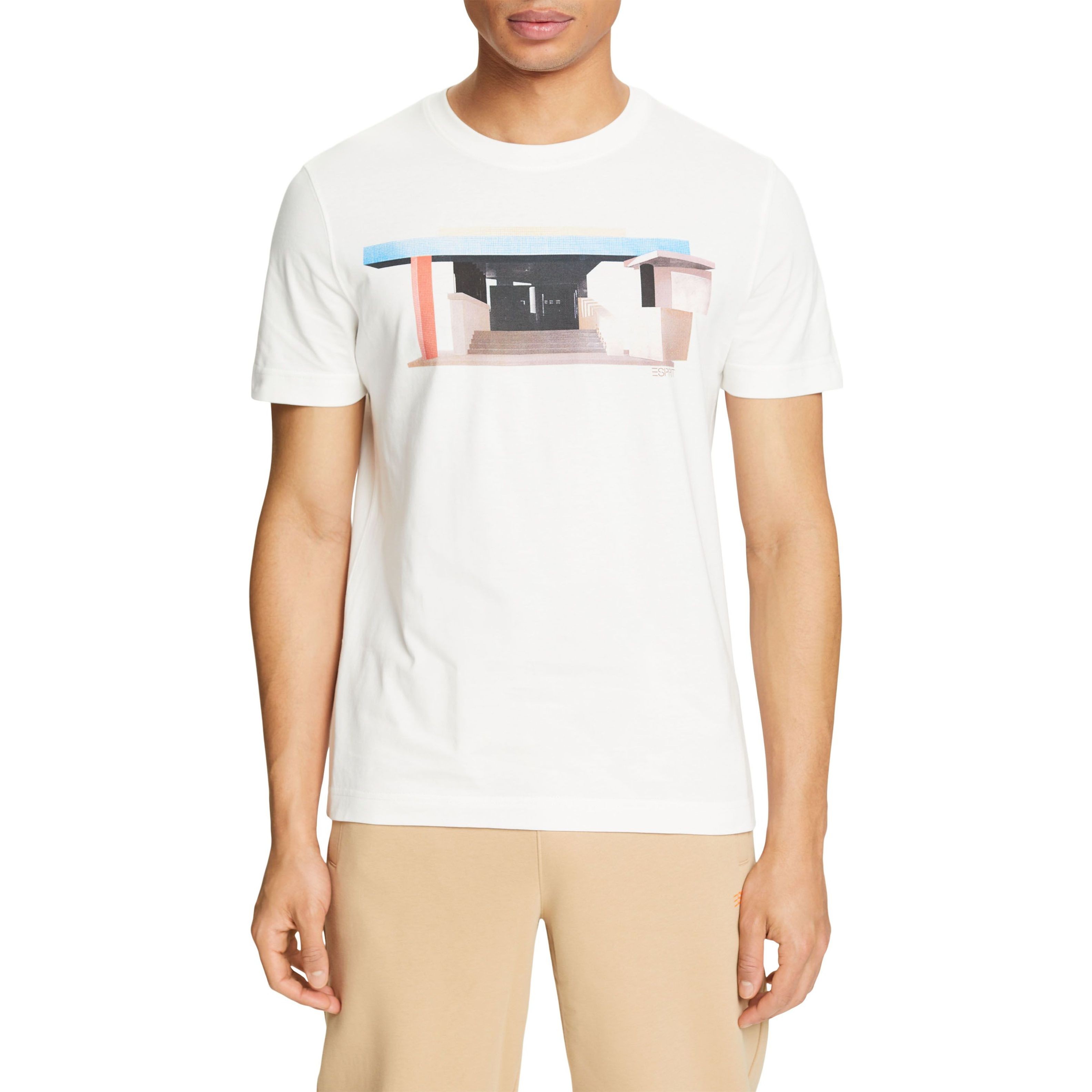 ESPRIT Marškinėliai vyrams, Balta, Sus T-Shirts 2