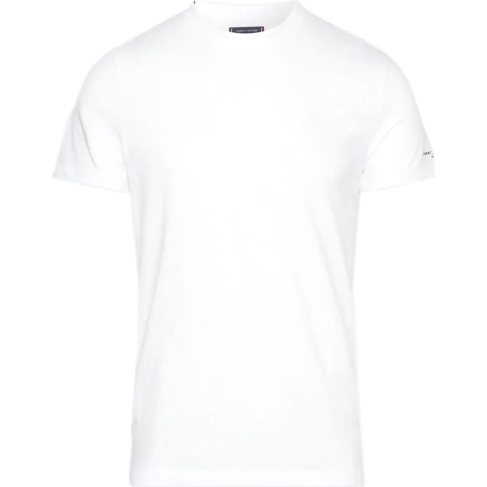 TOMMY HILFIGER Marškinėliai trump. rankovėmis vyrams, Balta, Tommy logo sleeve tee 1