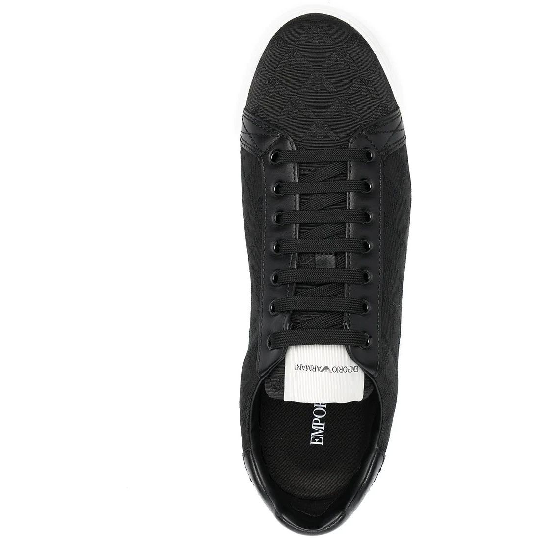 EMPORIO ARMANI Sportiniai bateliai vyrams, Juoda, Sneaker 4