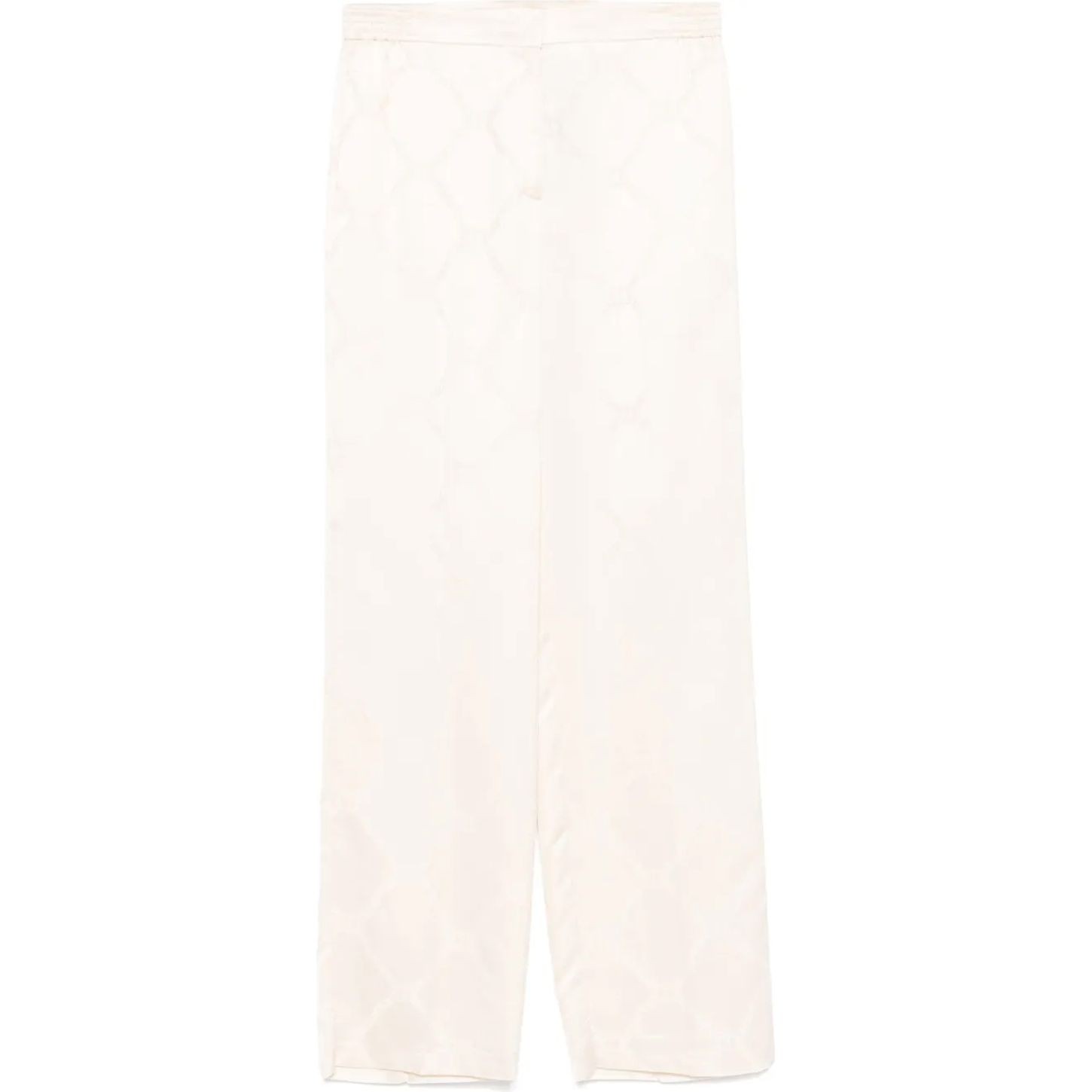 TWINSET Kelnės moterims, Balta, Oval t-jacquard trousers