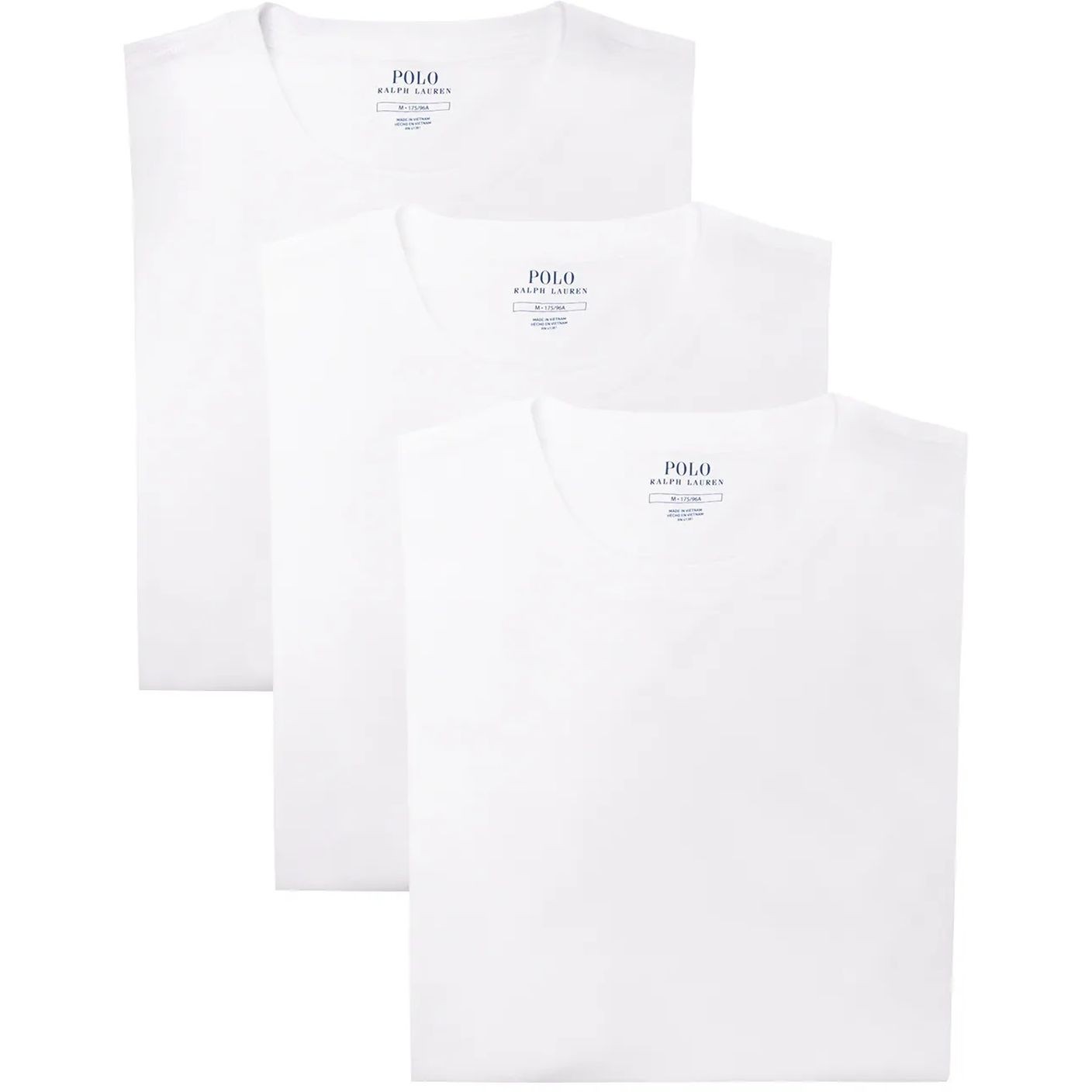 POLO RALPH LAUREN Marškinėliai trump. rankovėmis vyrams, Balta, 3 pack crew neck undershirt 1