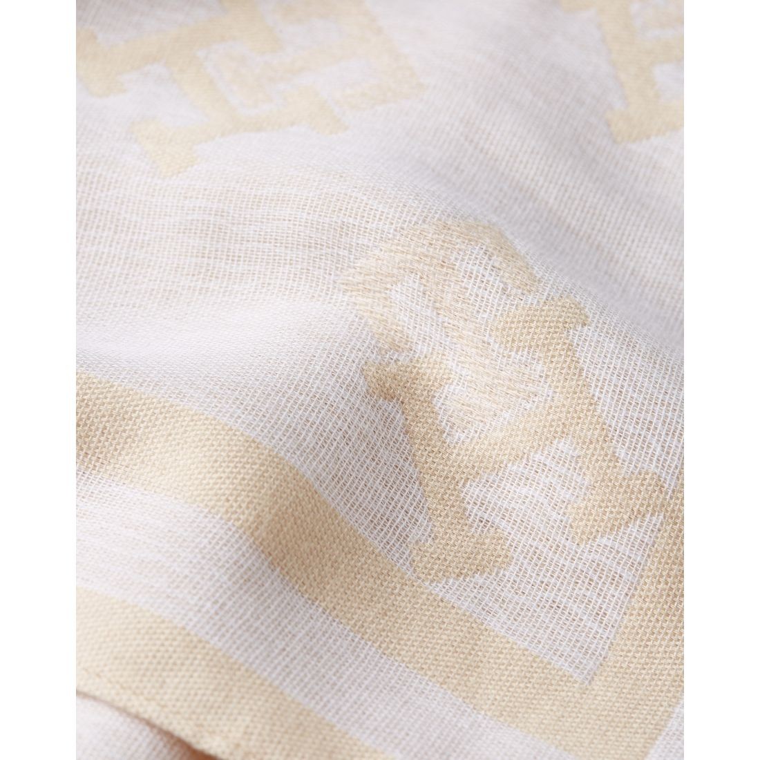 TOMMY HILFIGER Šalikas moterims, Smėlio, Iconic monogram square scarf 3