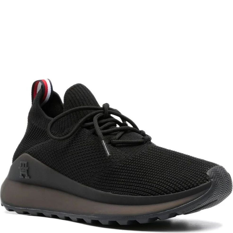 TOMMY HILFIGER Sportiniai bateliai vyrams, Juoda, Futurunner knit 1