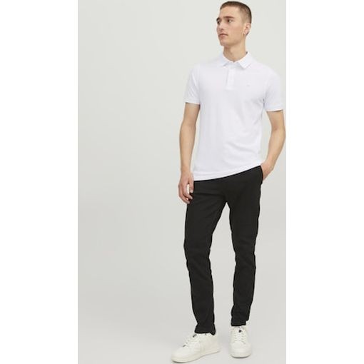 JACK & JONES Polo marškiniai ilgos rank. vyrams, Balta, Jjepaulos polo long 7