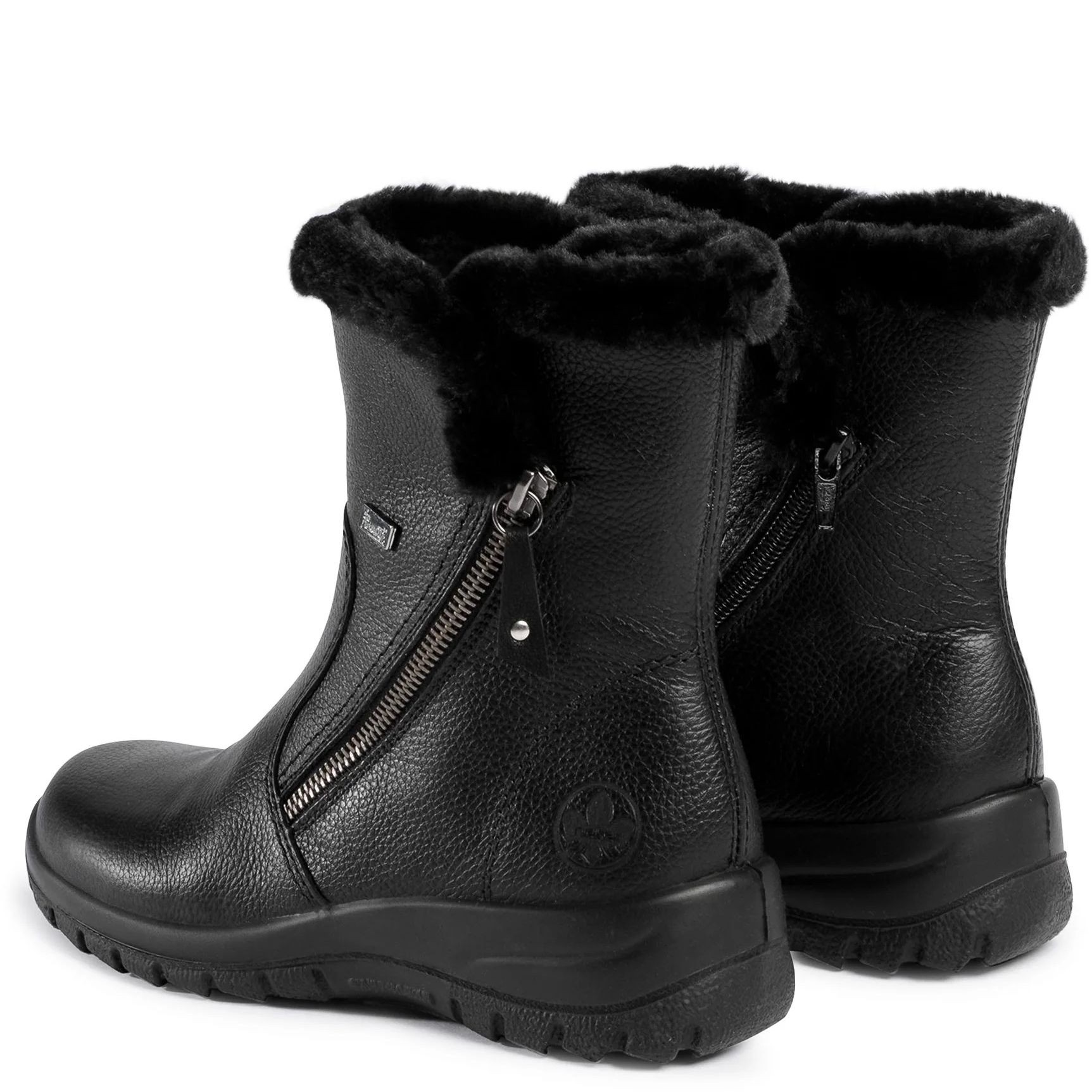 RIEKER Aulinukai moterims, Juoda, BOOTIES 3