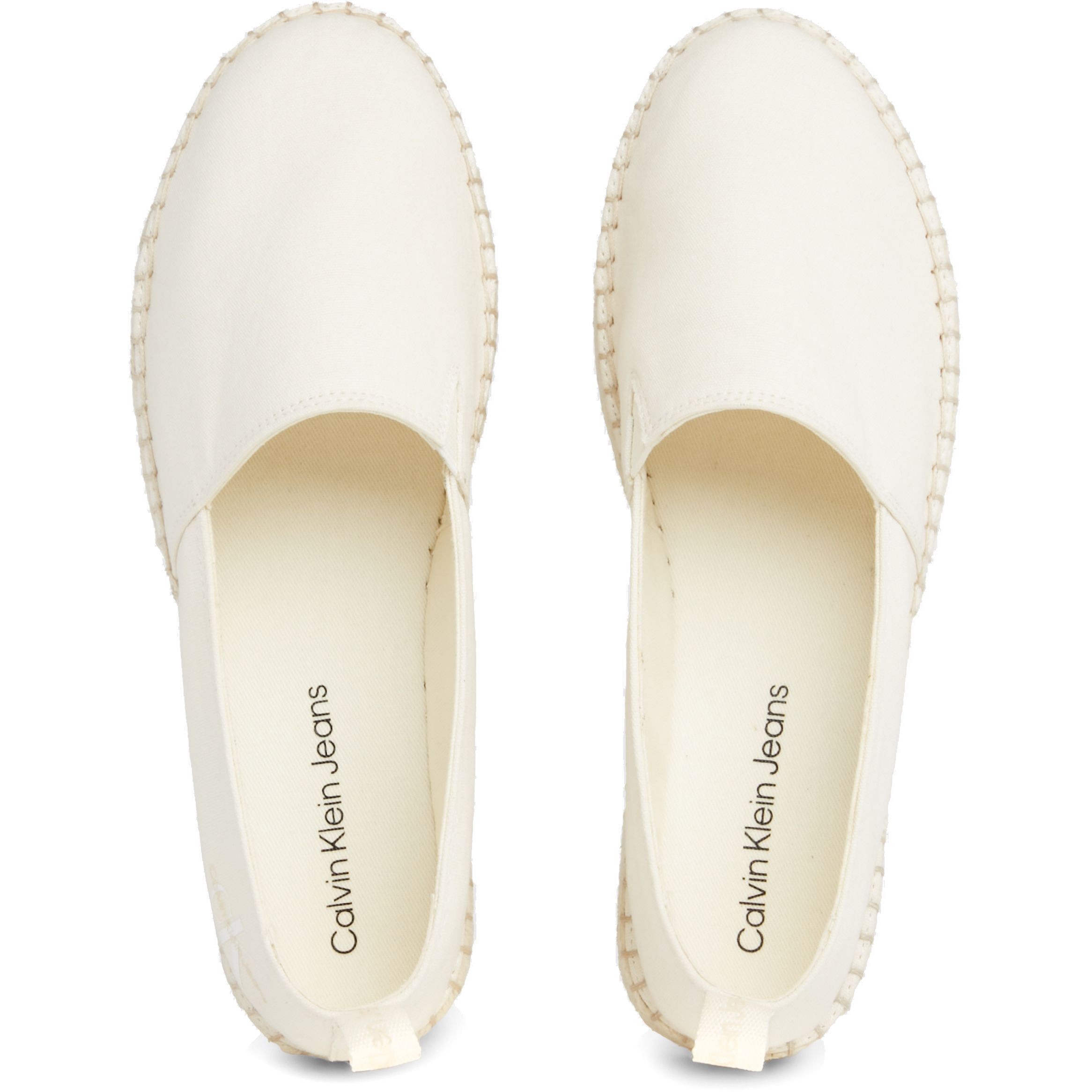 CALVIN KLEIN JEANS Espadrilės moterims, Smėlio, Platform espadrille 4