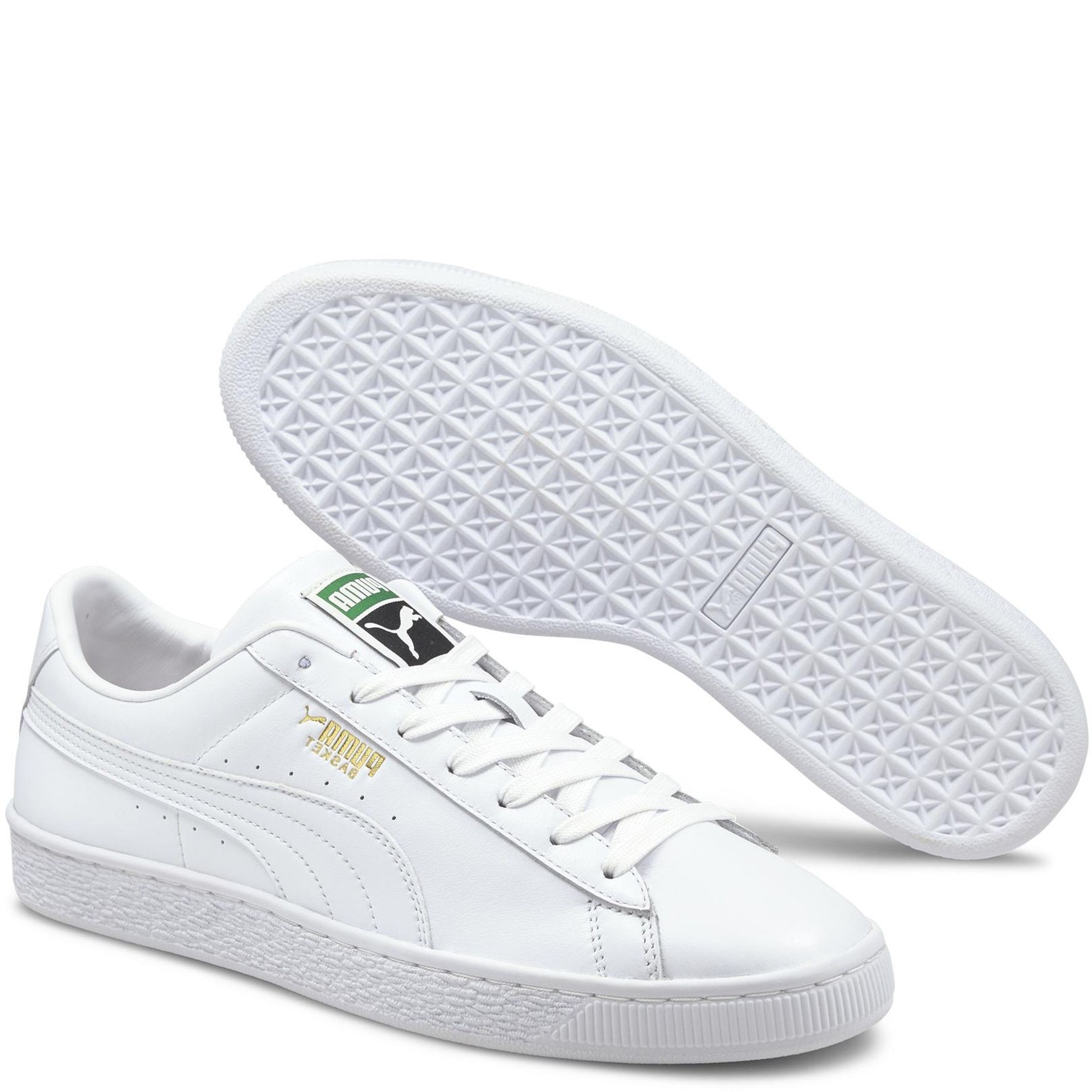 PUMA Laisvalaikio bateliai vyrams, Balta, Basket classic leisure 1