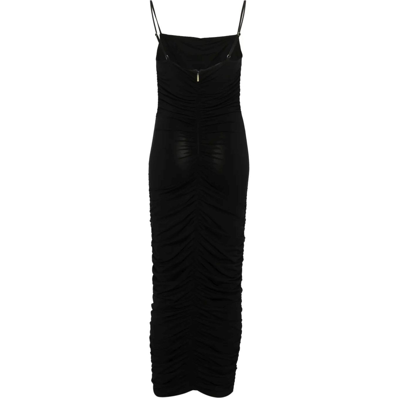 MICHAEL KORS Midi suknelė moterims, Juoda, Ruchd fittd midi dress 2