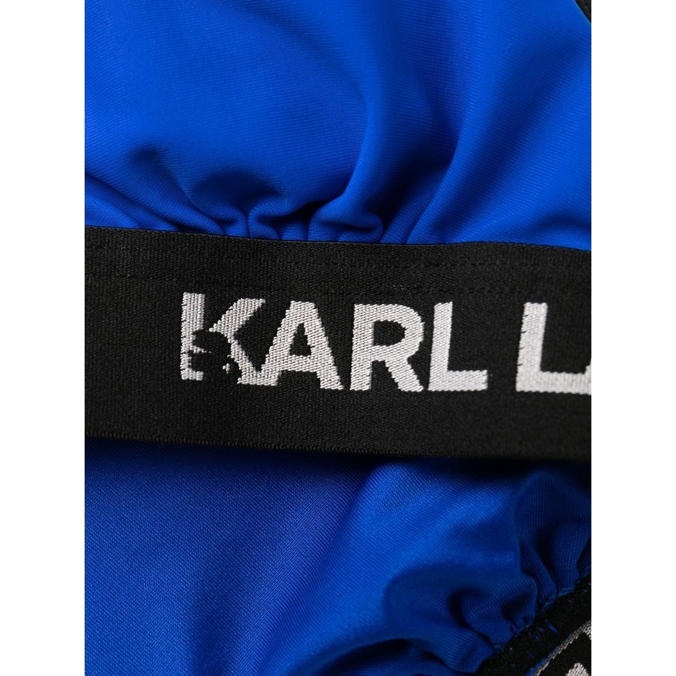 KARL LAGERFELD Viršutinė kostiumėlio dalis moterims, Mėlyna, Triangle w/ logo elastic 3