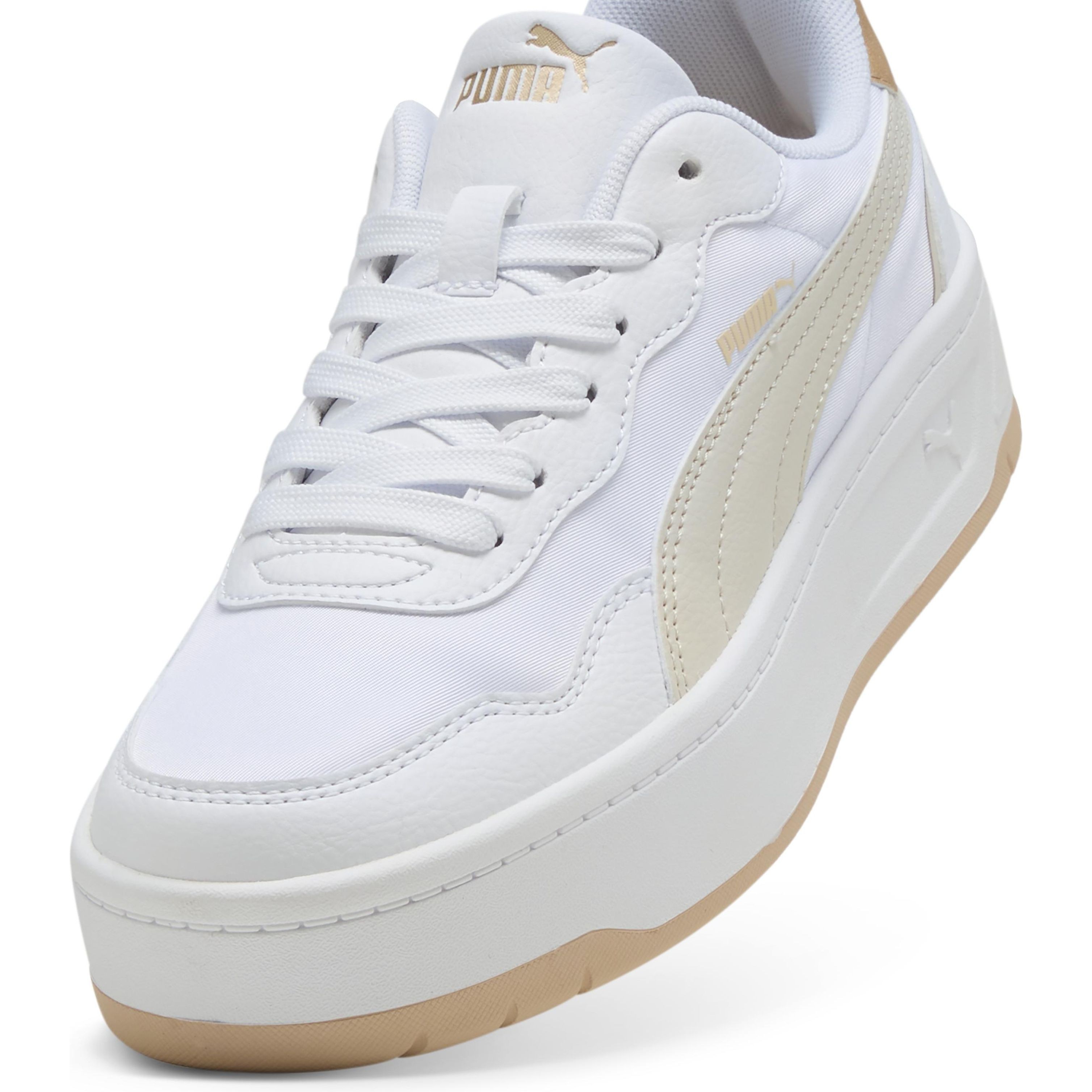 PUMA Laisvalaikio bateliai moterims, Smėlio, Court sneaker 4