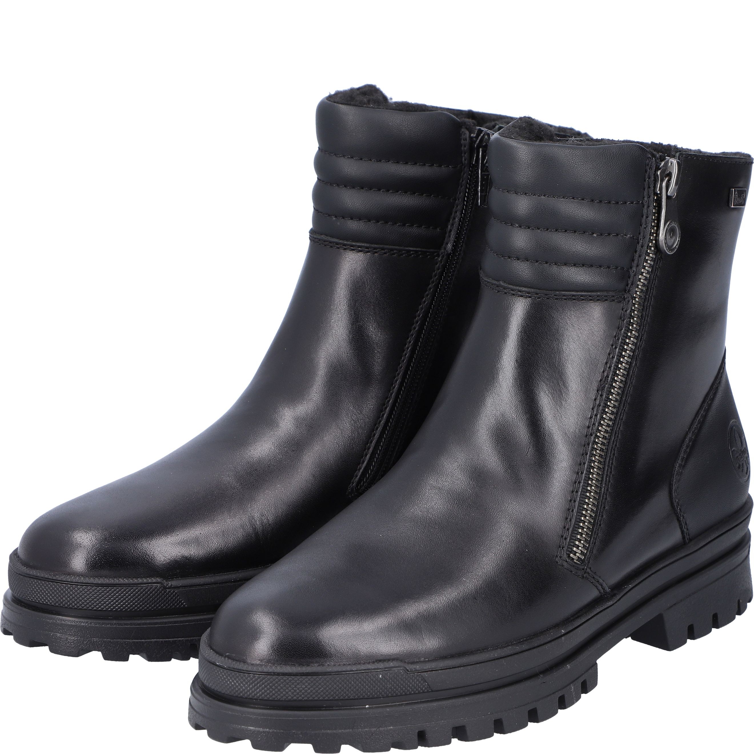 RIEKER Aulinukai moterims, Juoda, Ladies mid height boots 11