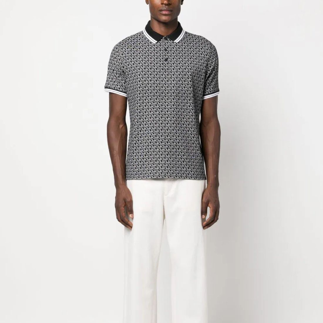 MICHAEL KORS Polo marškiniai trumpos rank. vyrams, Juoda, Mk sig greenwich polo 2