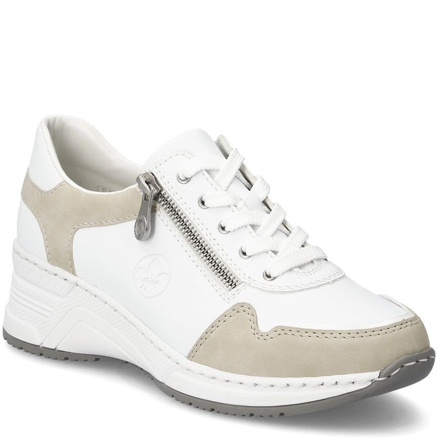 RIEKER Laisvalaikio bateliai moterims, Balta, LEISURE 1