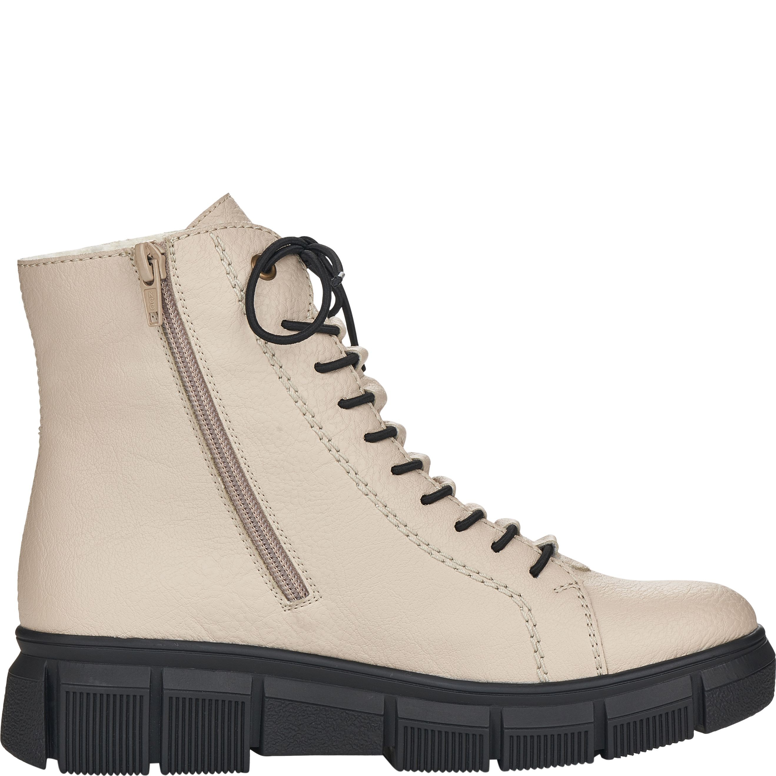 RIEKER Aulinukai moterims, Smėlio, BOOTIES 3