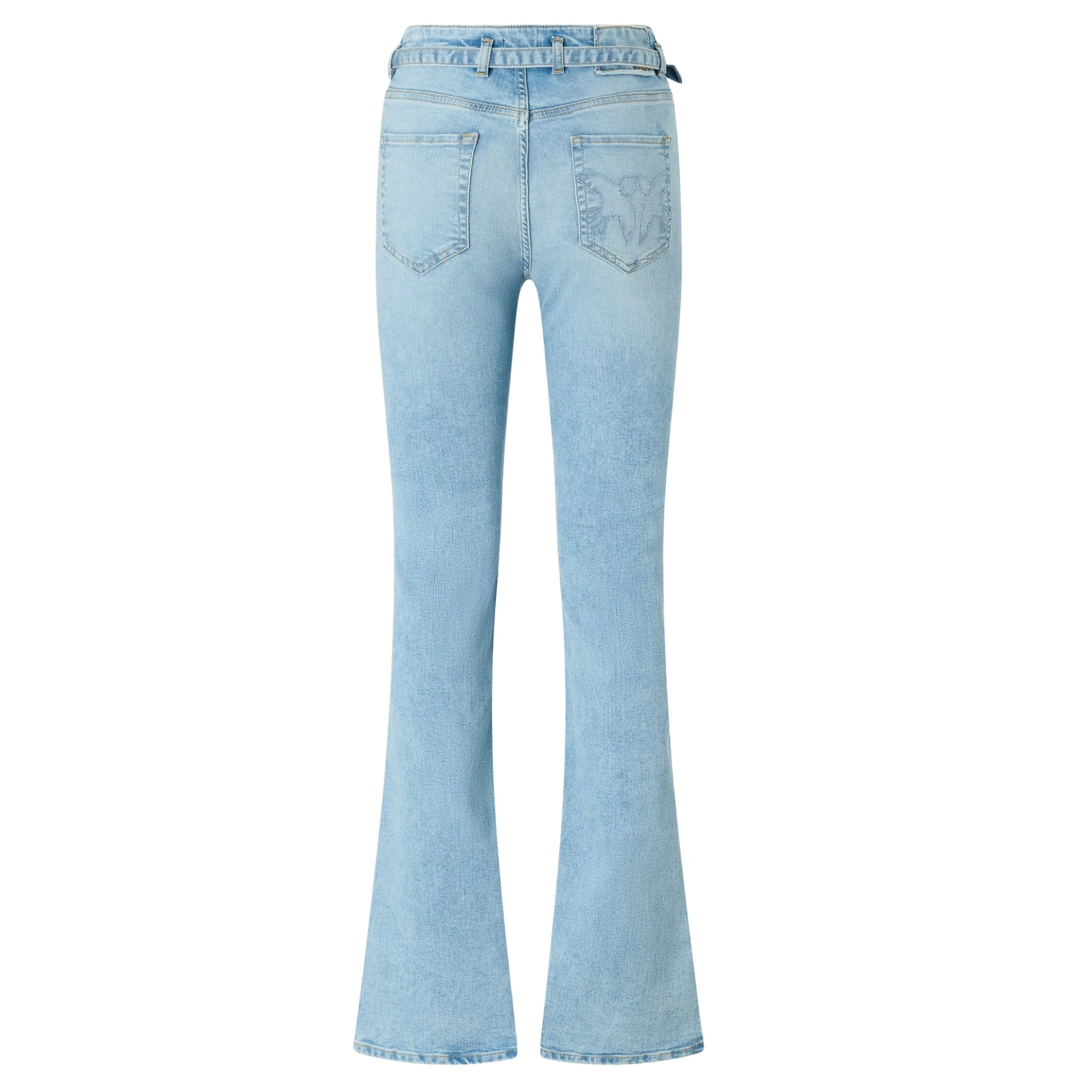 PINKO Platėjantys džinsai moterims, Mėlyna, Flora flare 2