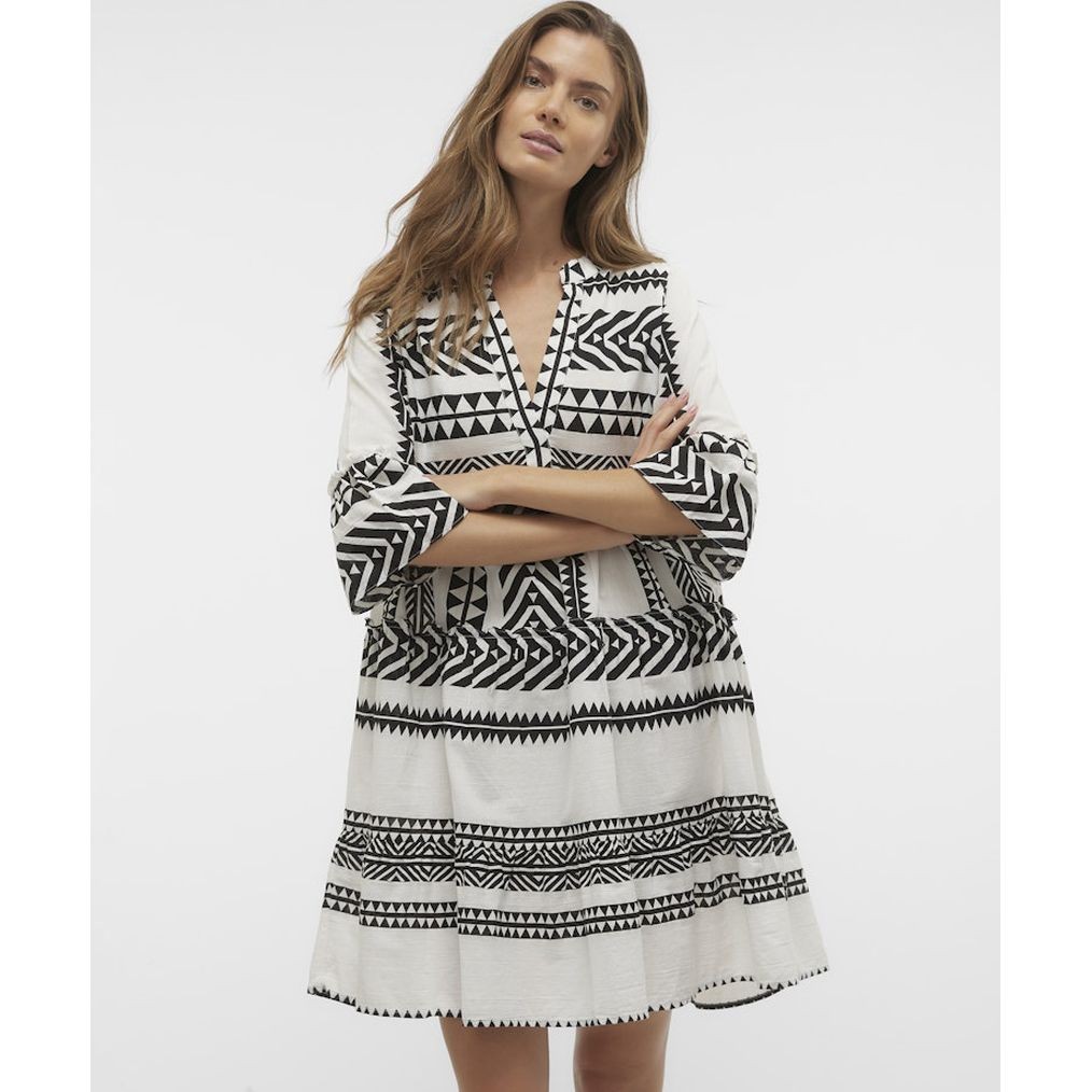 VERO MODA Midi suknelė moterims, Balta, Vmdicthe midi dress 2