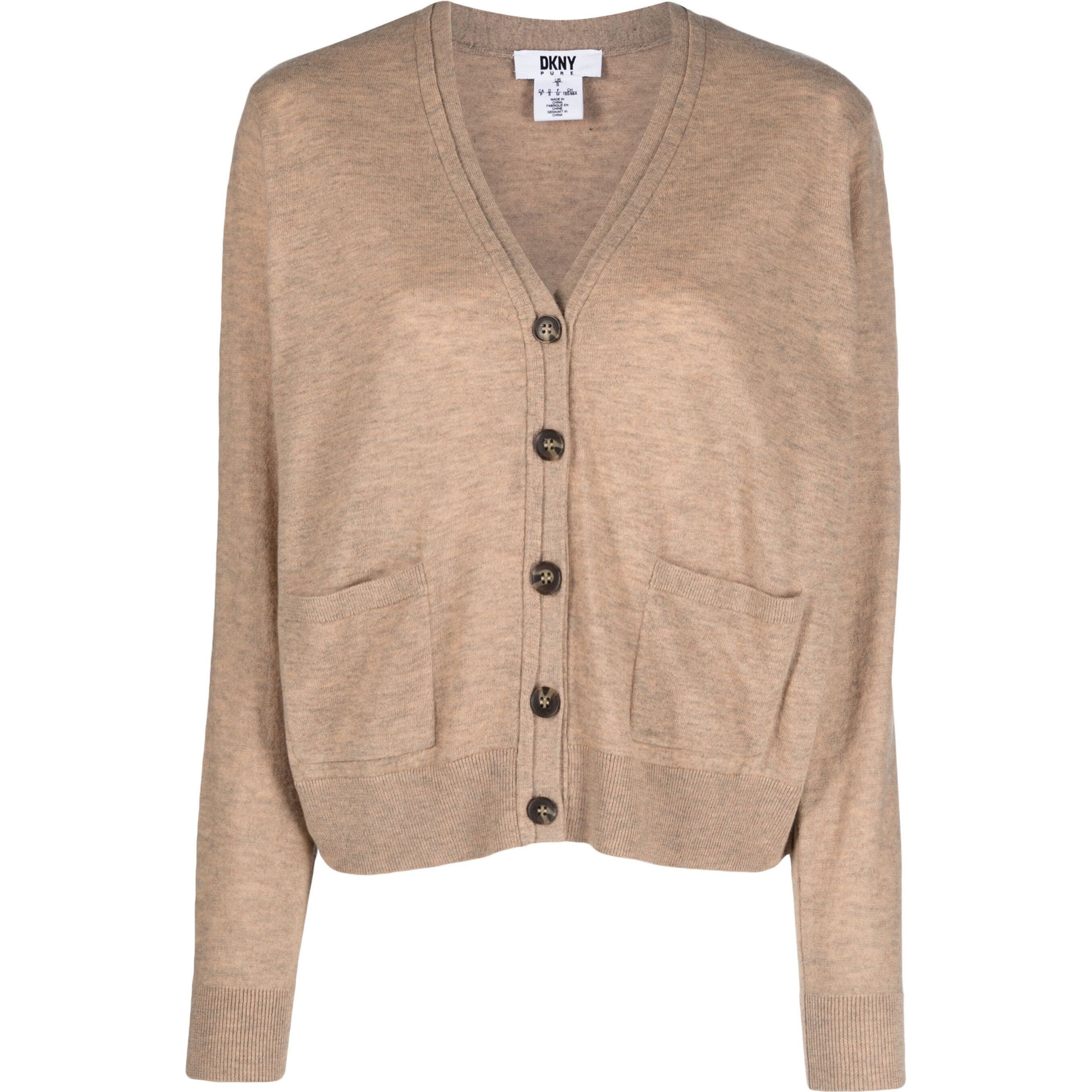 DKNY Kardiganas moterims, Ruda, L/s cardigan 1