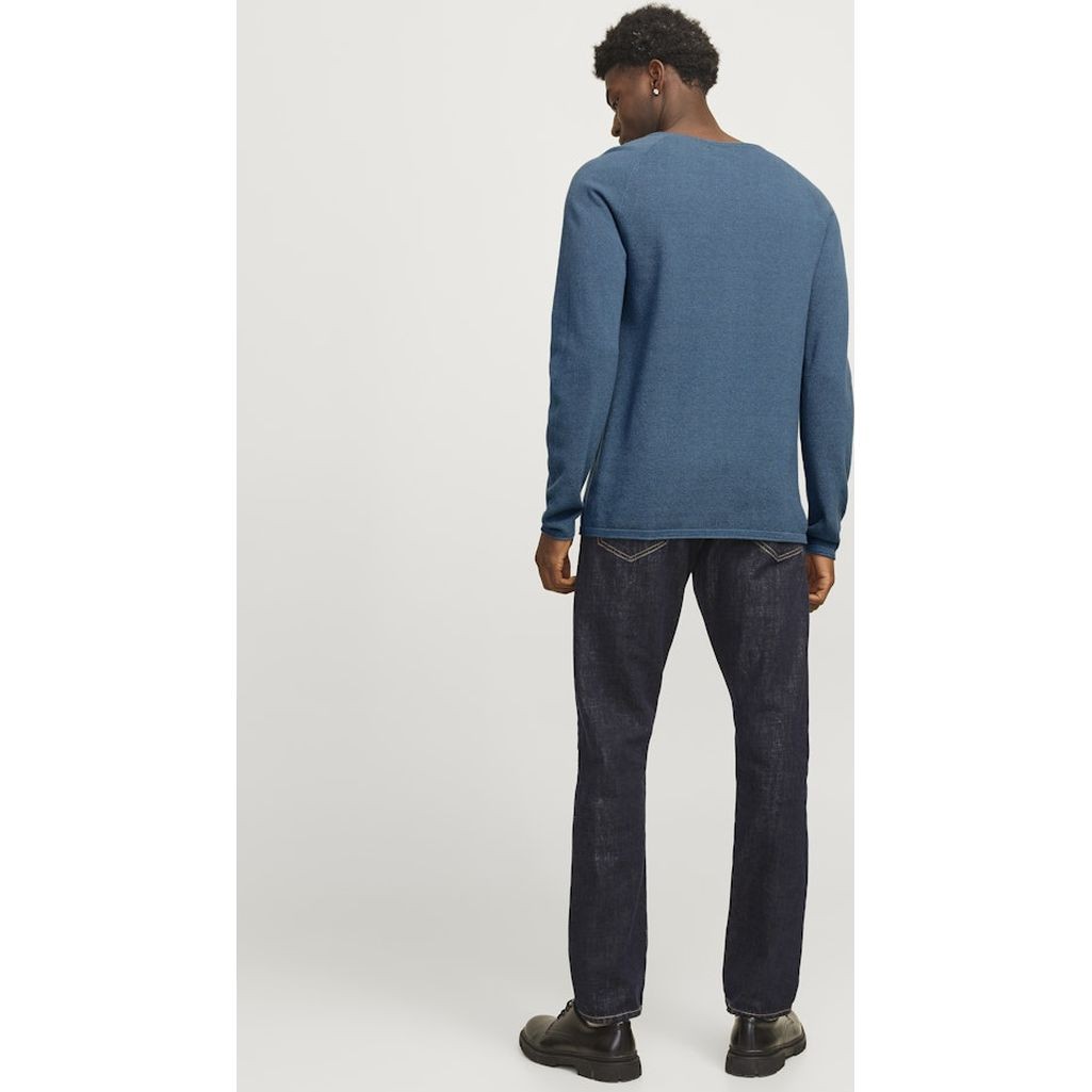 JACK & JONES Megztinis vyrams, Mėlyna, Ehill knit crew neck 3