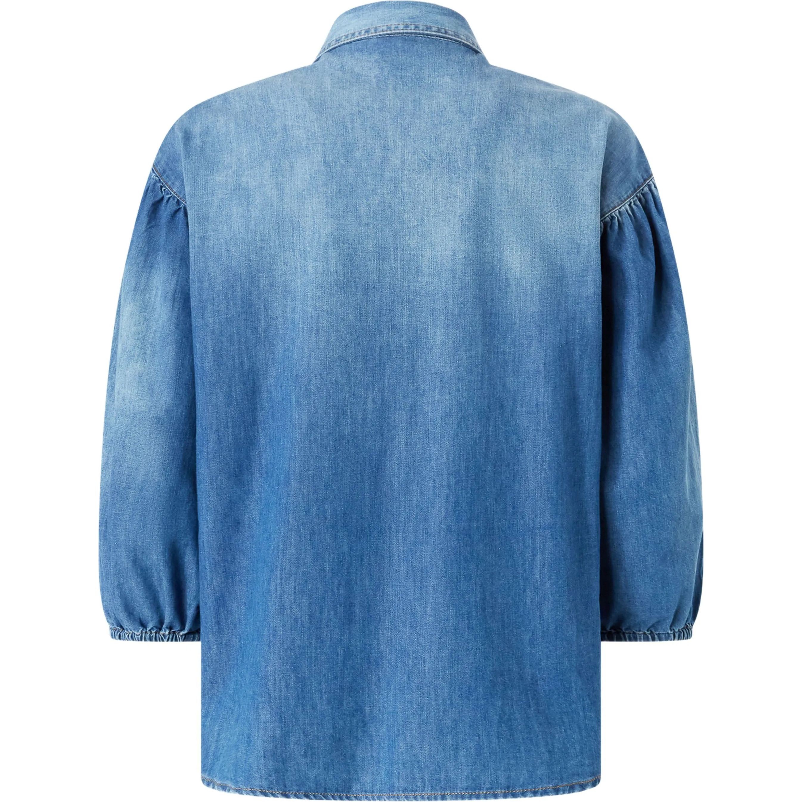 PINKO Marškiniai ilgomis rankovėmis moterims, Mėlyna, Chobe shirt 2