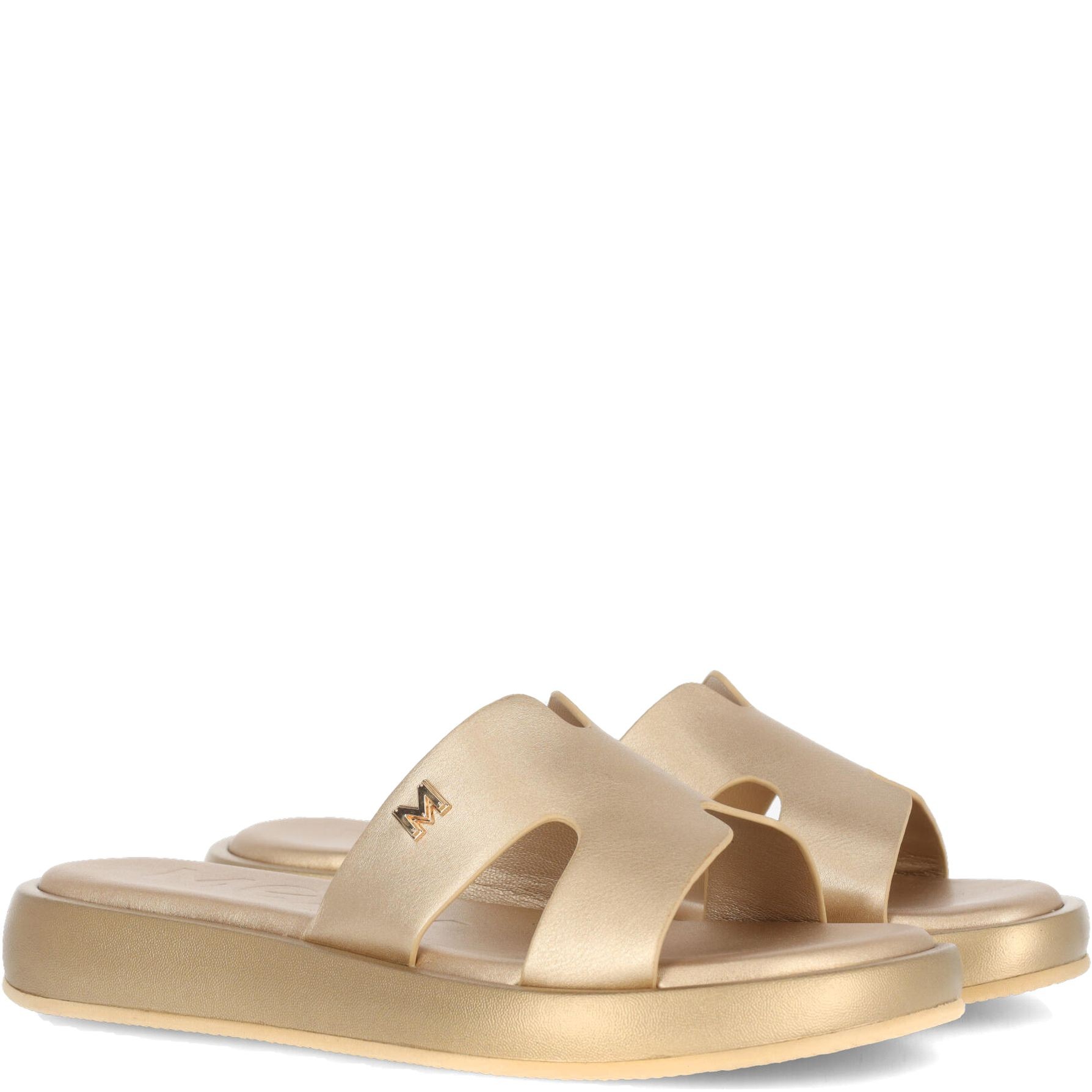 MEXX Šlepetės moterims, Auksinė, Lotus slippers 1