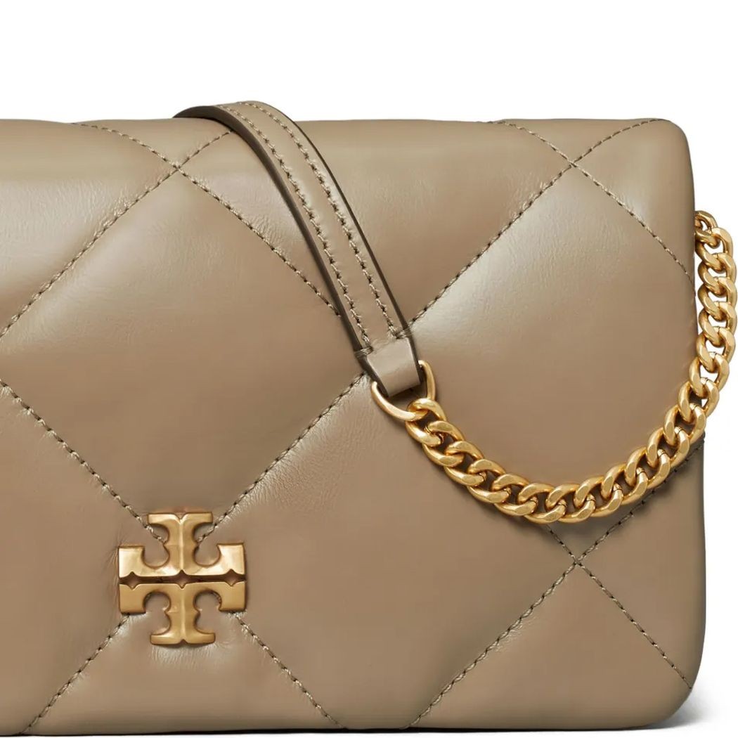 TORY BURCH Rankinė per petį moterims, Ruda, Shoulder wallet bag 4