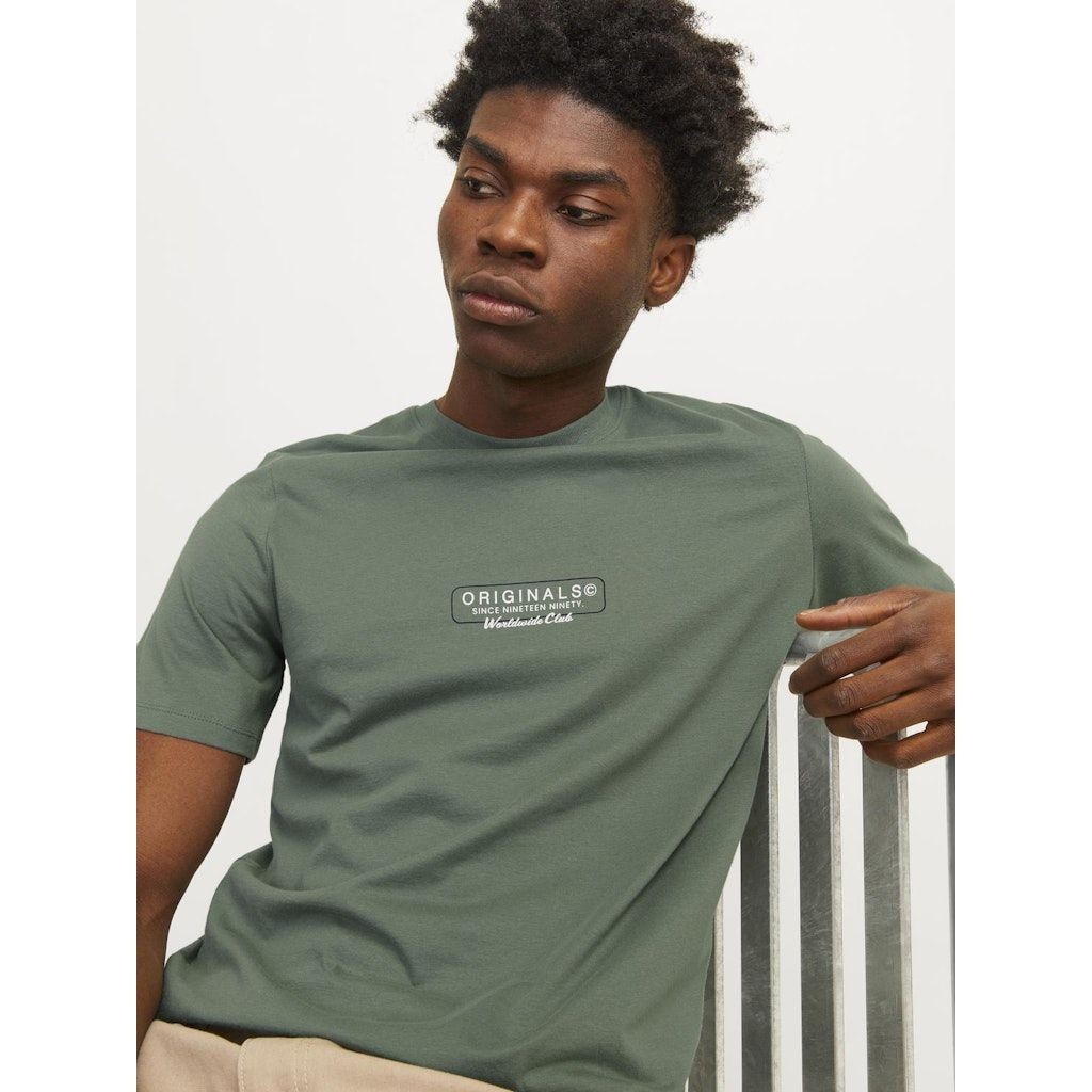 JACK & JONES Marškinėliai vyrams, Žalia, JORSTAR TEE SS CREW 4