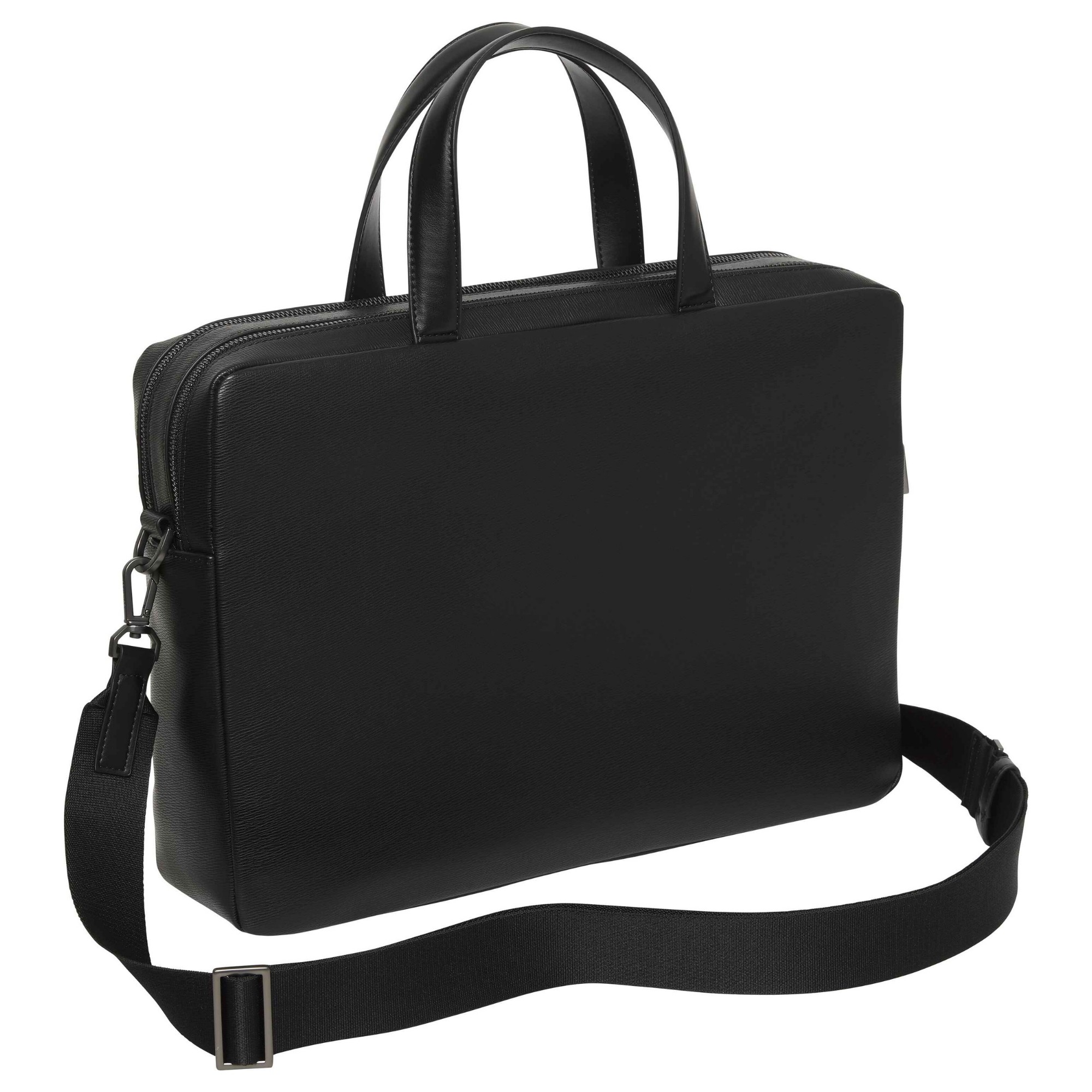 CALVIN KLEIN Dėklas kompiuteriui vyrams, Juoda, zip commuter bag 2