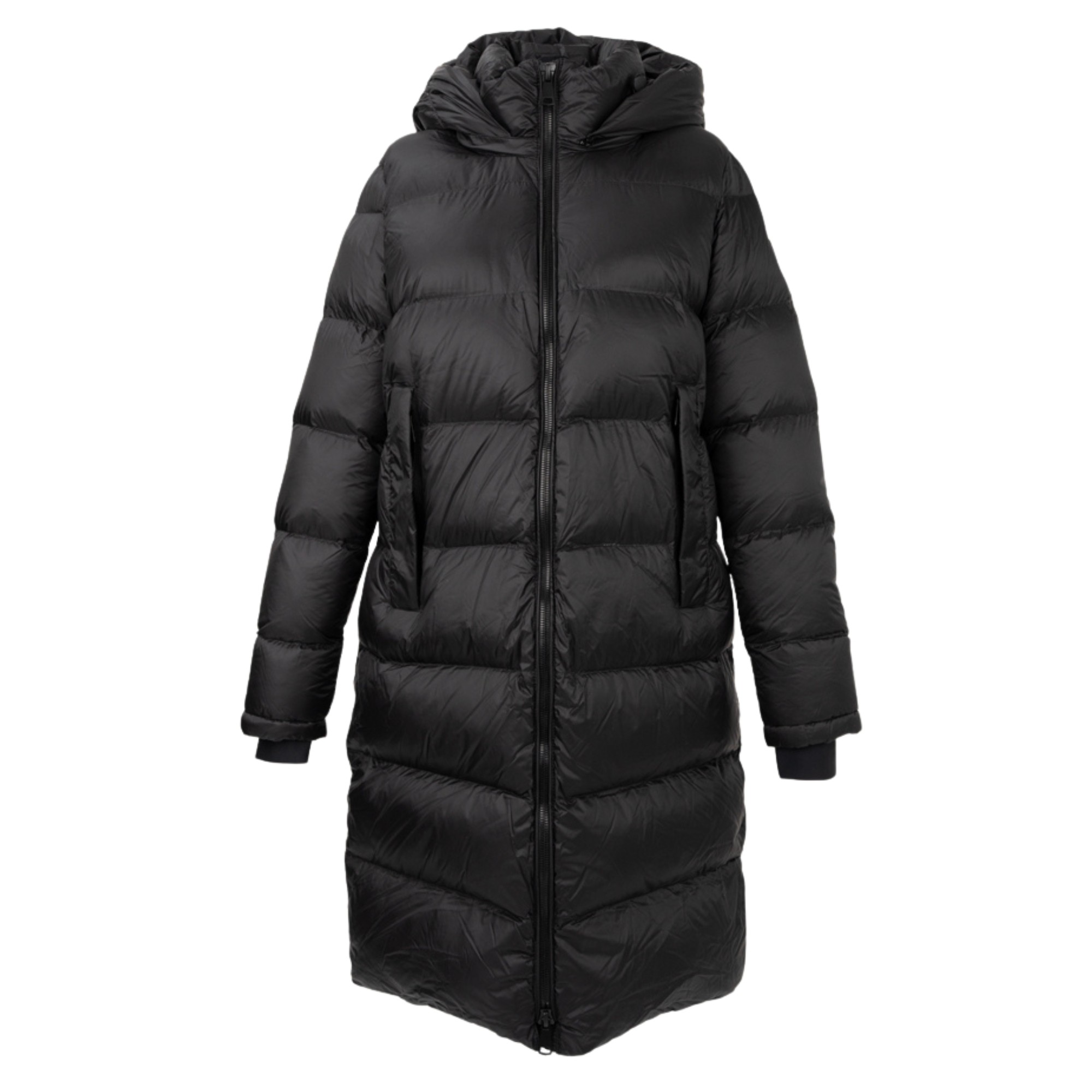 SERGIO MORETTI Pūkinė striukė moterims, Juoda, Jackets 1