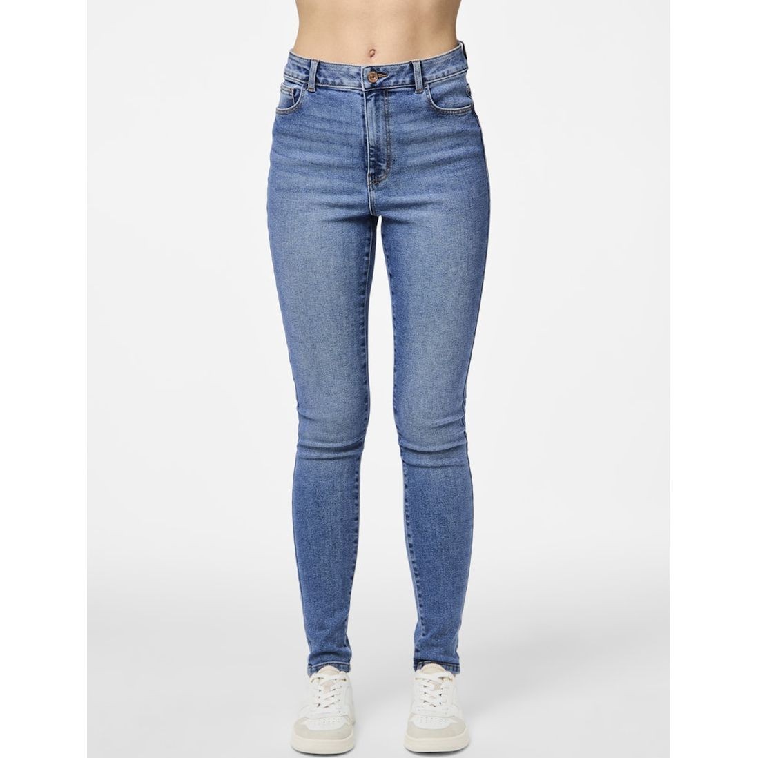 PIECES Aptempti džinsai moterims, Mėlyna, PCDANA HW SKINNY JEAN 3