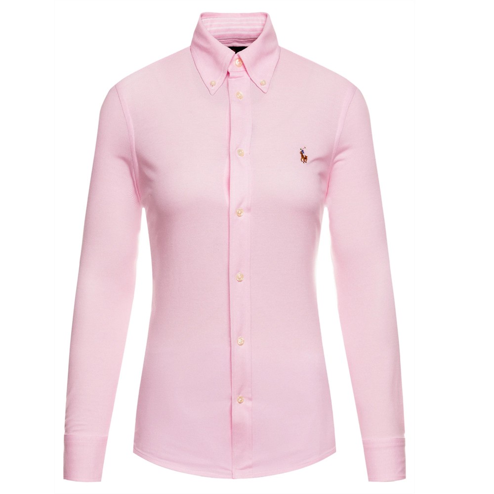 POLO RALPH LAUREN Marškiniai ilgomis rankovėmis moterims, Rožinė, Heidi long sleeve shirt 1