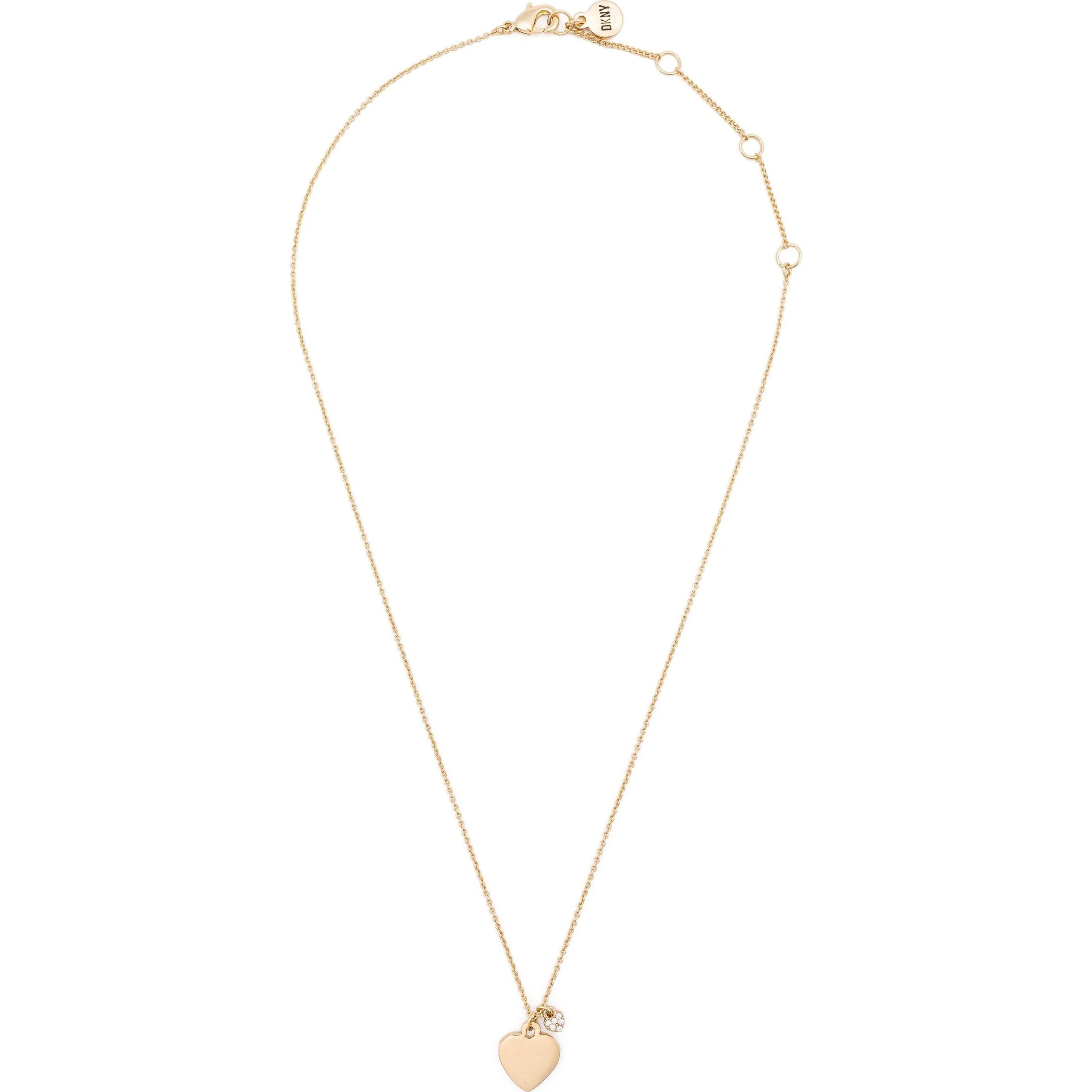 DKNY Kaklo papuošalai moterims, Auksinė, Card nk 16in heart pendant 1