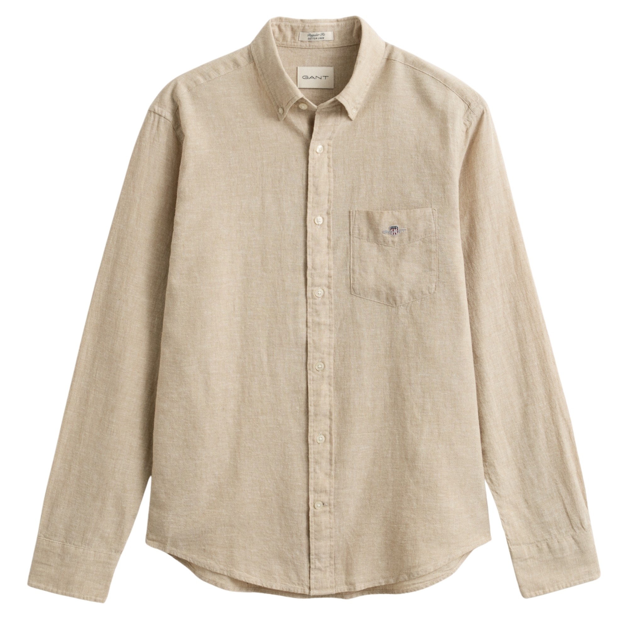 GANT Marškiniai ilgomis rankovėmis vyrams, Smėlio, 3250082-200 Shirts lon 1