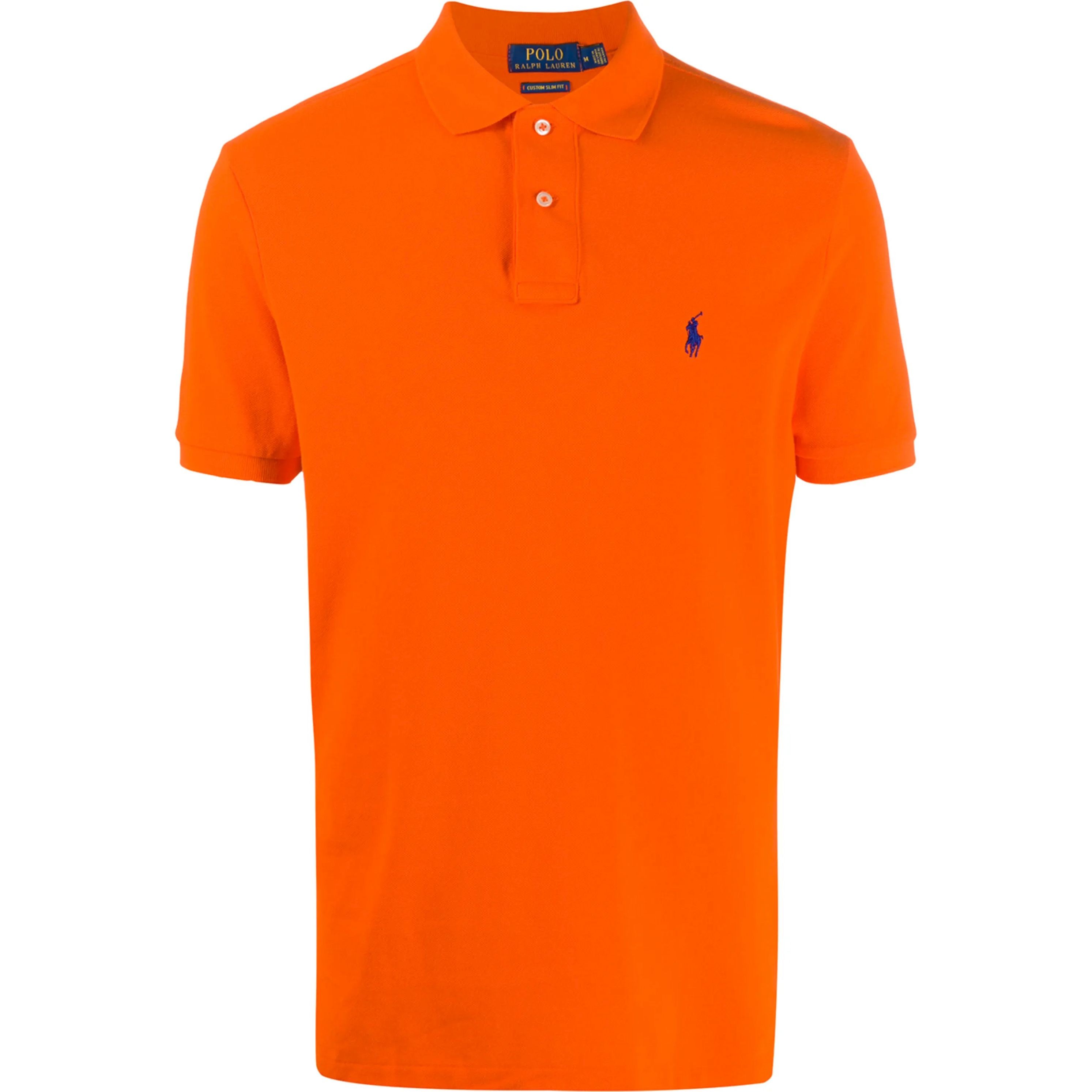 POLO RALPH LAUREN Polo marškiniai trumpos rank. vyrams, Oranžinė, Polo shirt