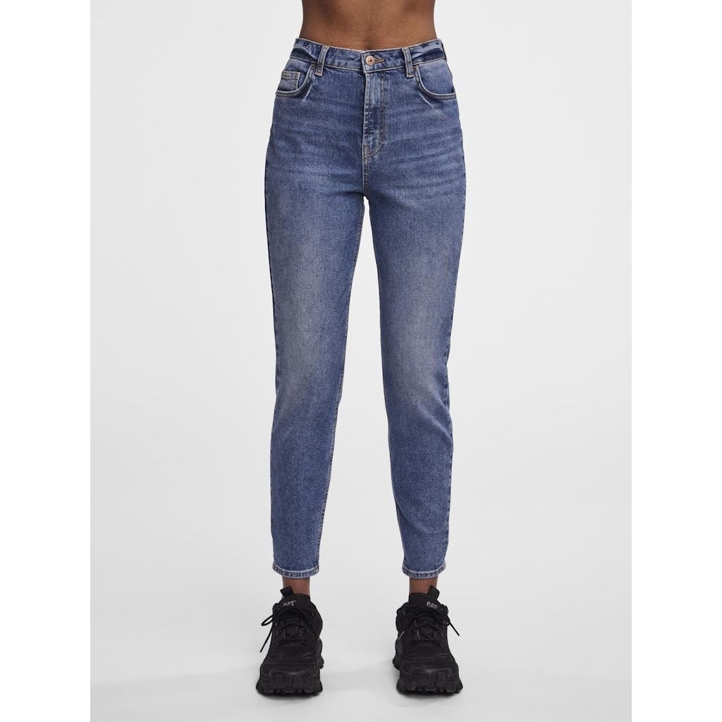 PIECES Megztinis moterims, Mėlyna, PCLEAH MOM HW ANK MB 3