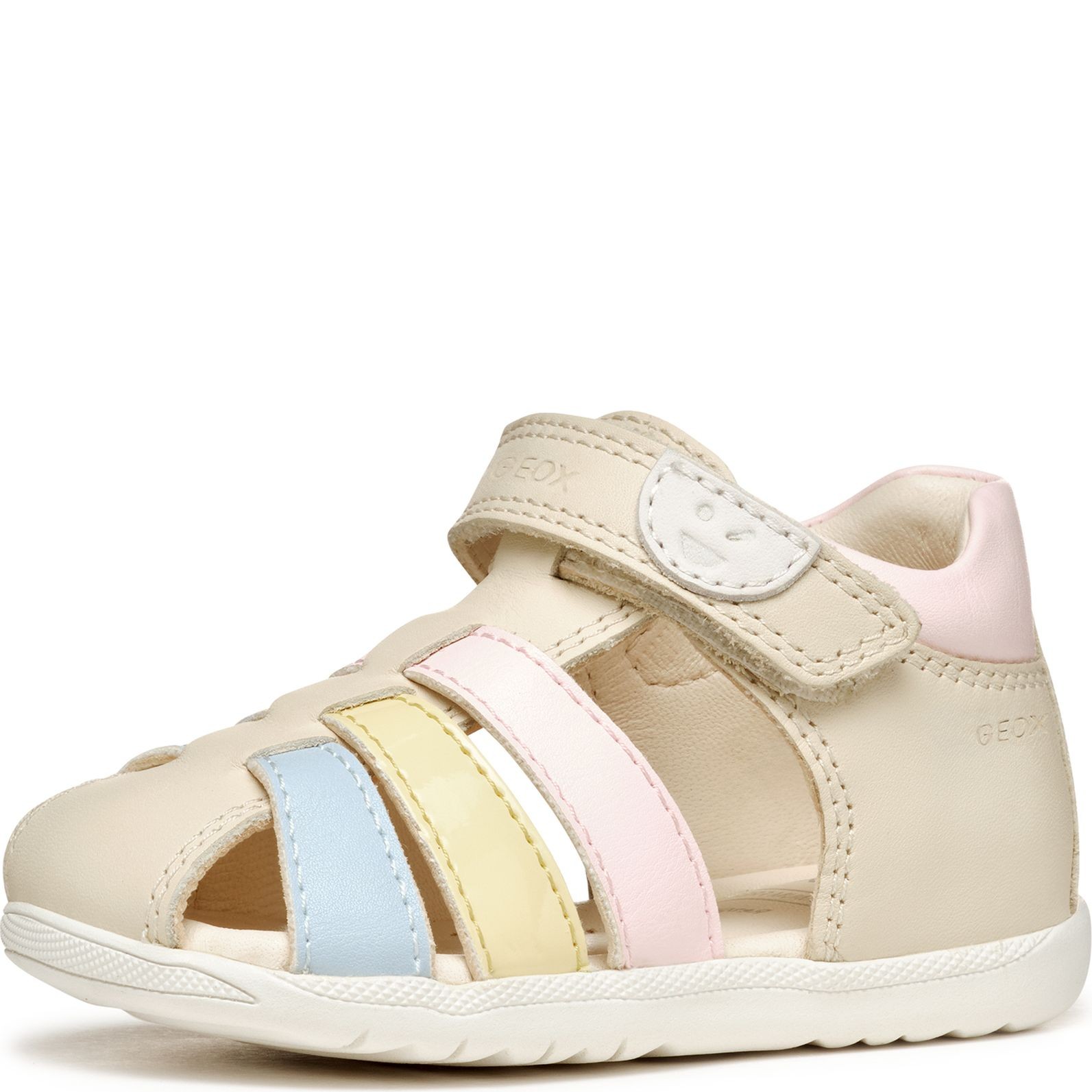 GEOX Basutės mergaitėms, Smėlio, Macchia sandals 2