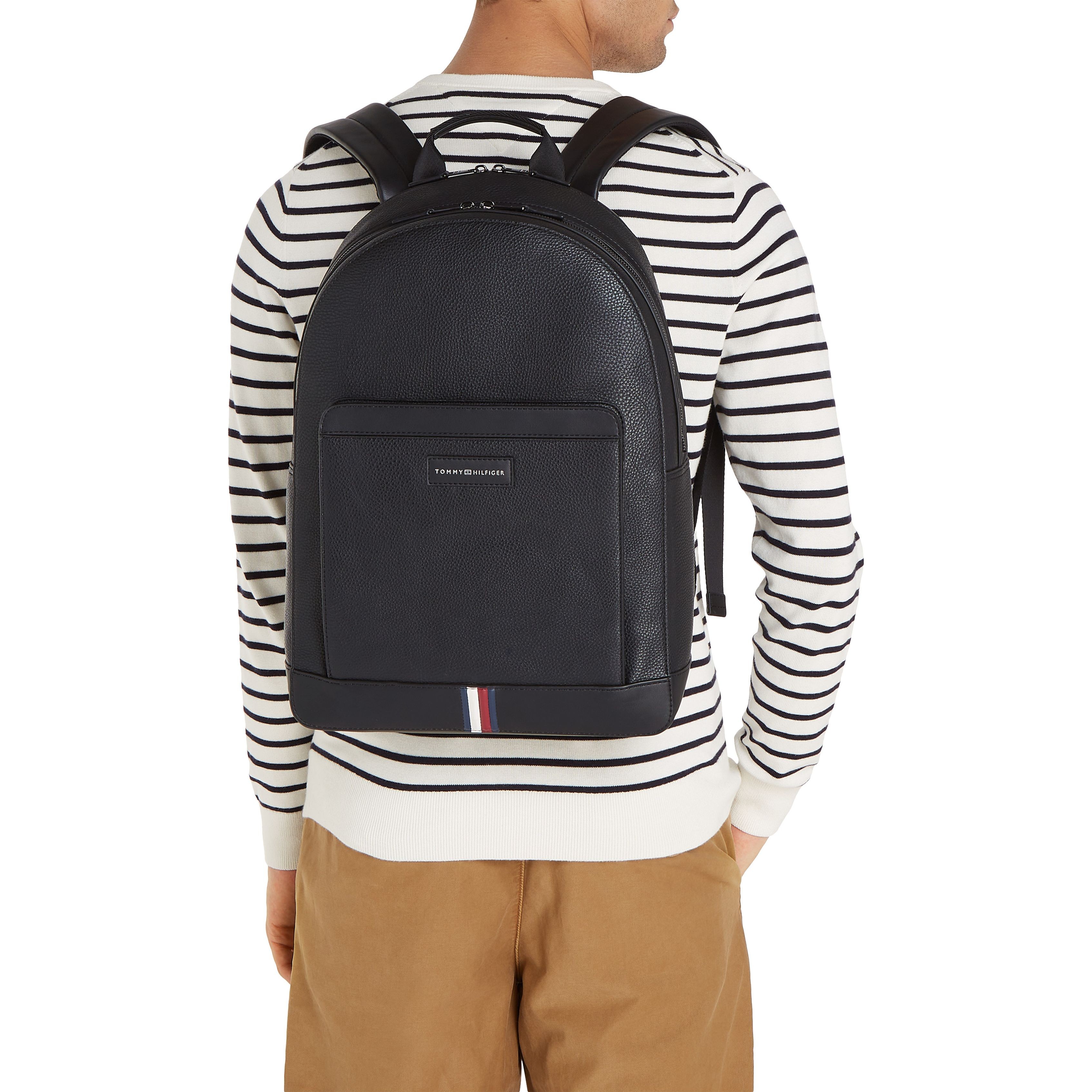 TOMMY HILFIGER Kuprinė vyrams, Juoda, Business backpack 4