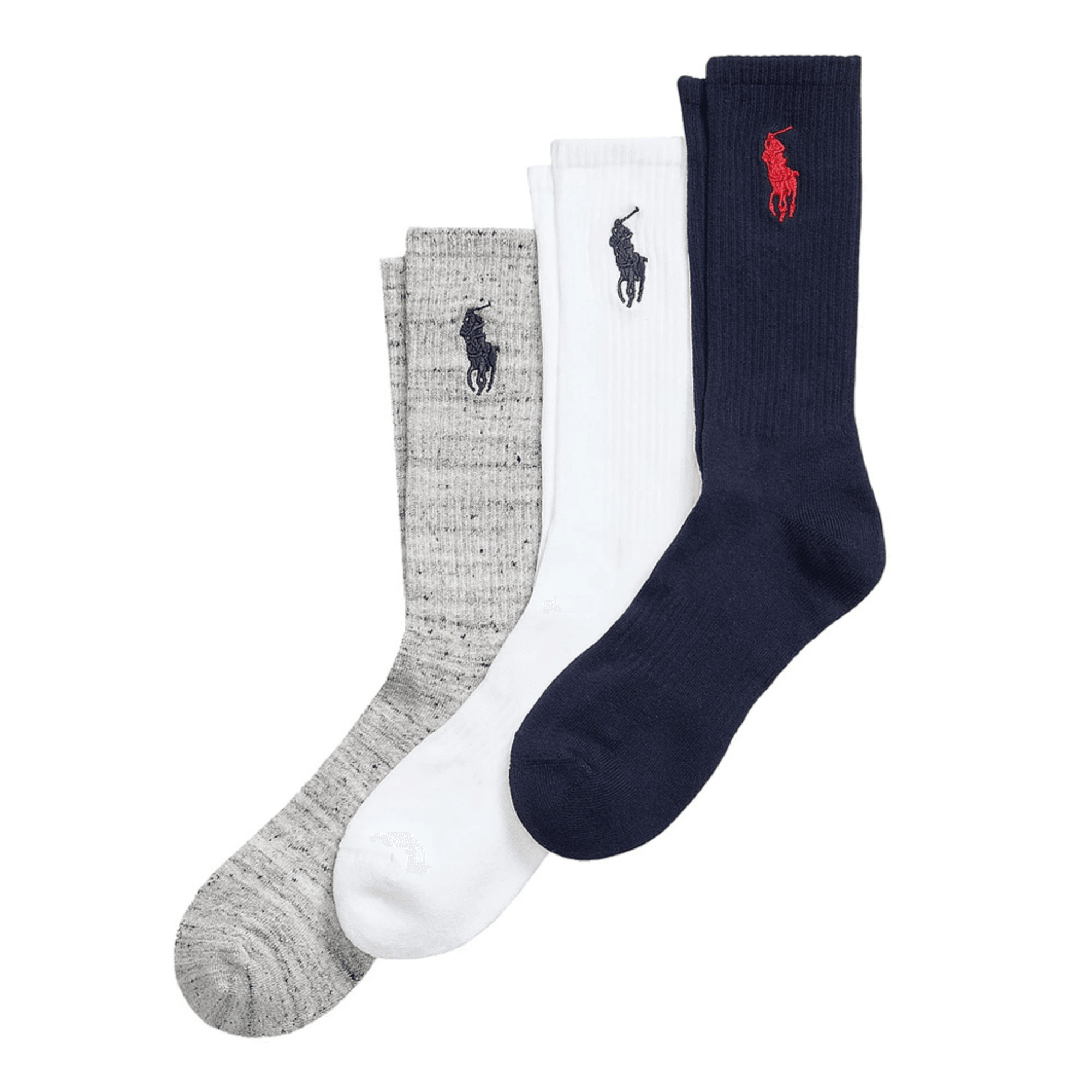 POLO RALPH LAUREN Kojinės vyrams, Marga, Big pny 3pk crew sock 3 pack