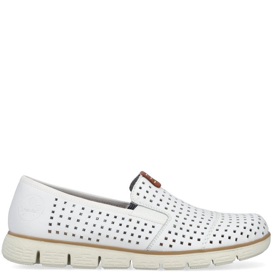 RIEKER Basutės moterims, Balta, SANDALS 3