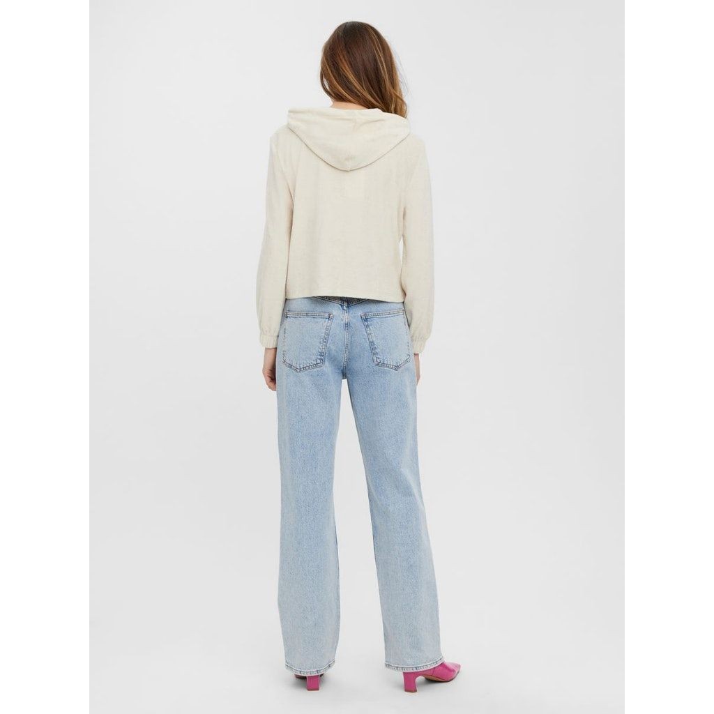 VERO MODA Palaidinės moterims, Pilka, VMTOPSY LS SHORT HOOD 3