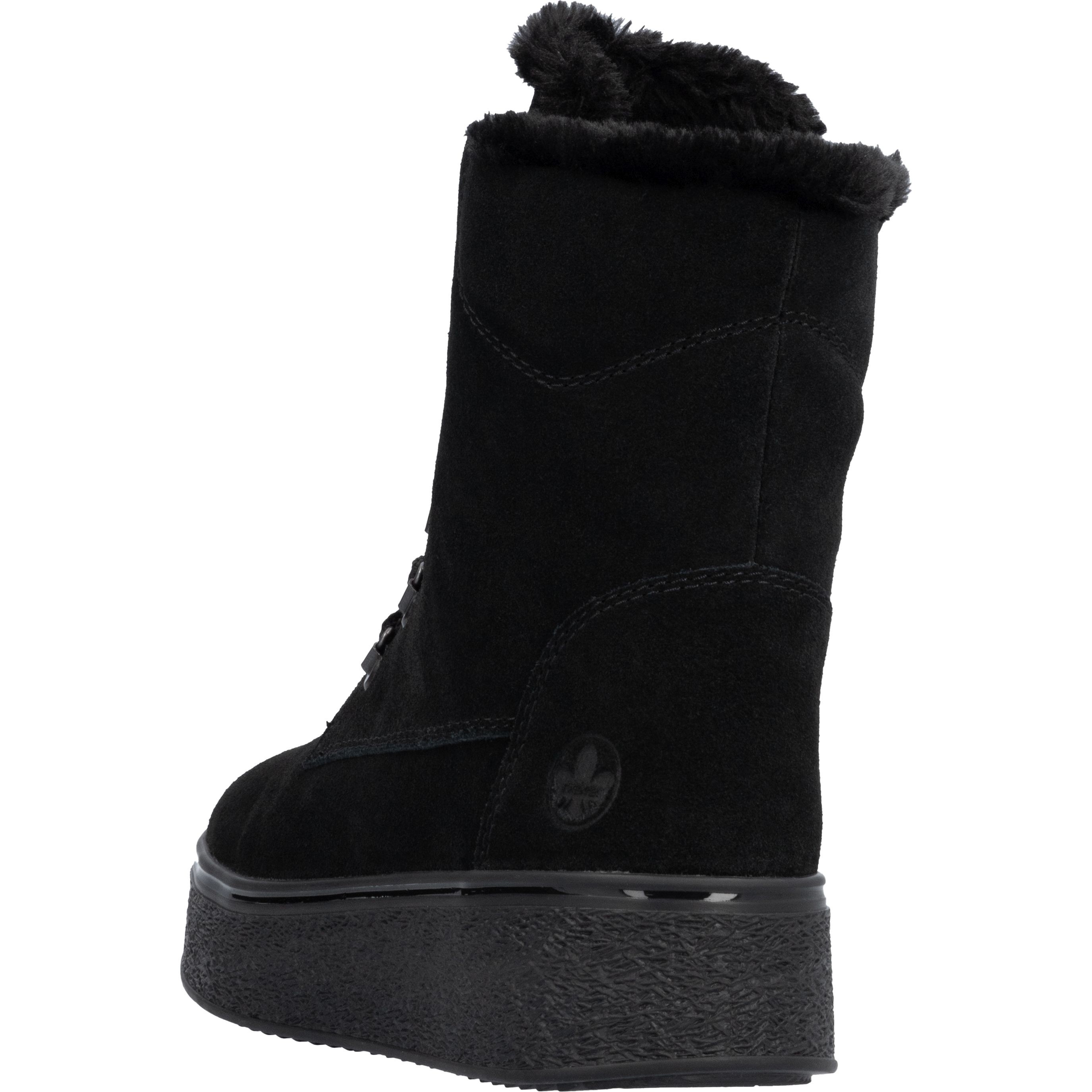 RIEKER Aulinukai moterims, Juoda, Ladies mid height boots 6