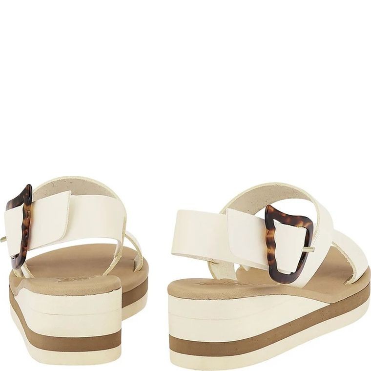 ANCIENT GREEK SANDAL Basutės moterims, Balta, Clio rainbow vachetta sandals 3