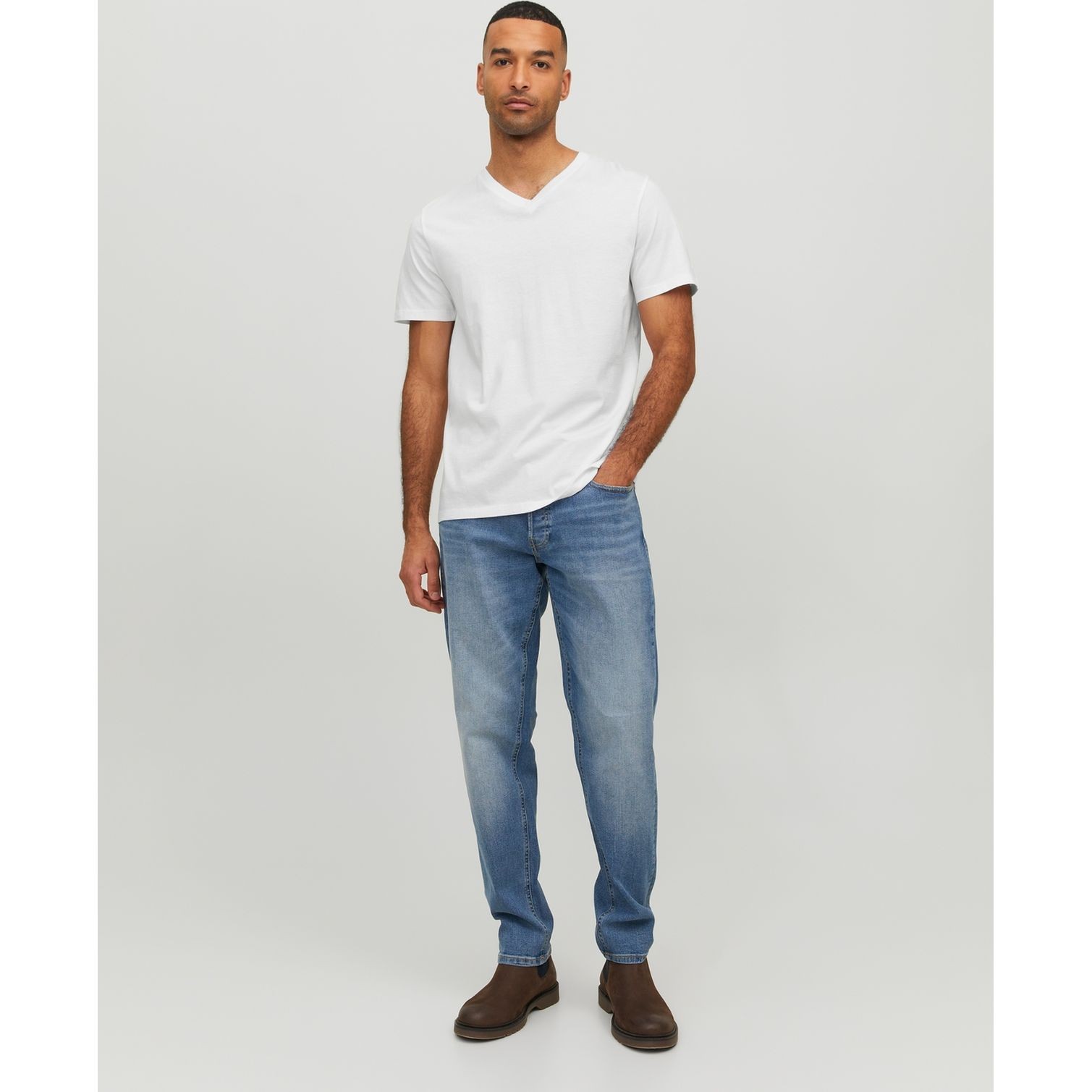 JACK & JONES Marškinėliai vyrams, Balta, JJEORGANIC BASIC TEE 7