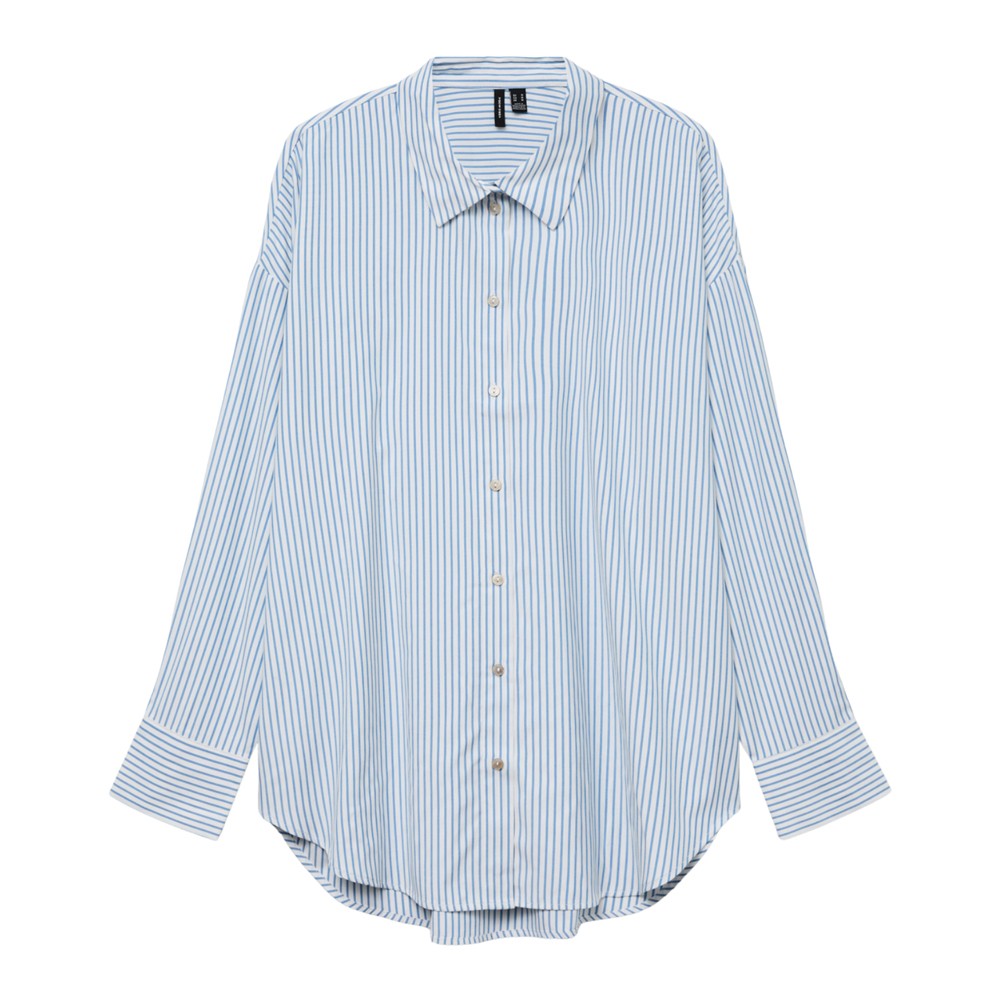 VERO MODA Marškiniai moterims, Balta, Nora oversize shirt 1
