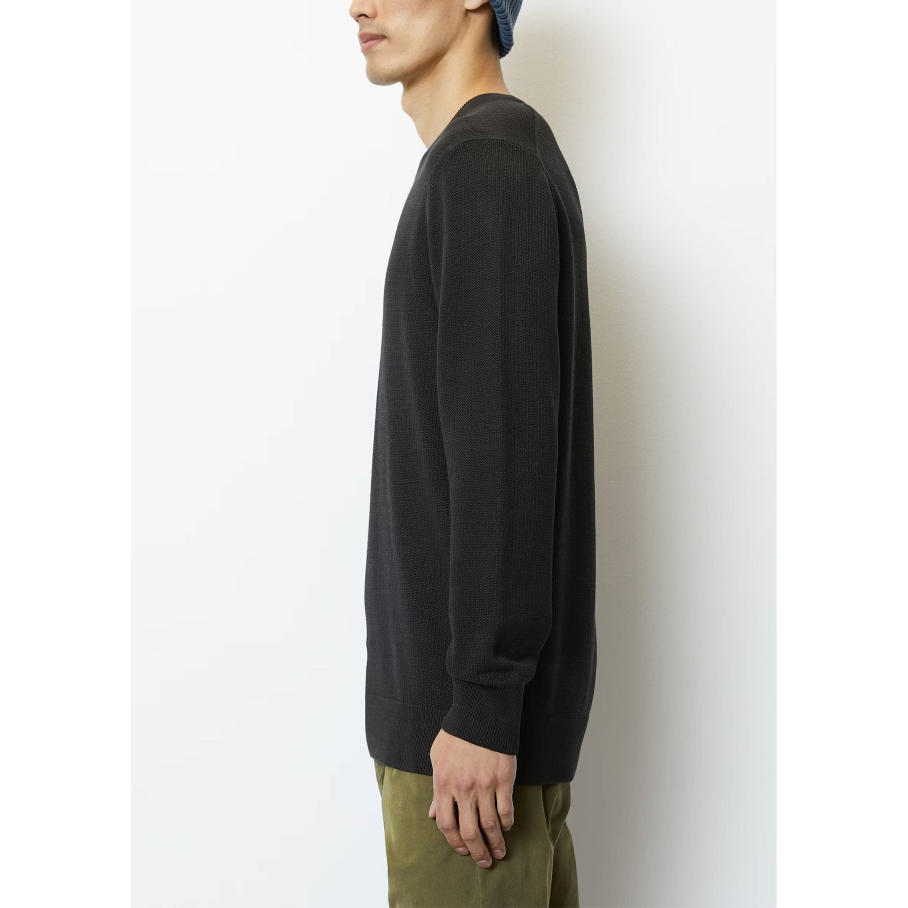 MARC O'POLO Megztinis vyrams, Juoda 4