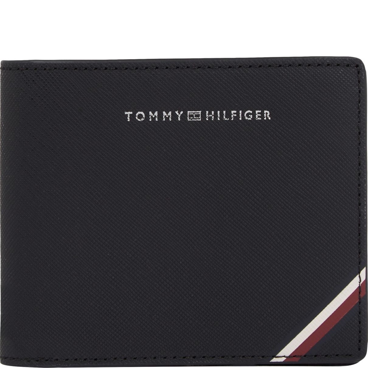 TOMMY HILFIGER Piniginė vyrams, Juoda, Central cc/coin wallets 1